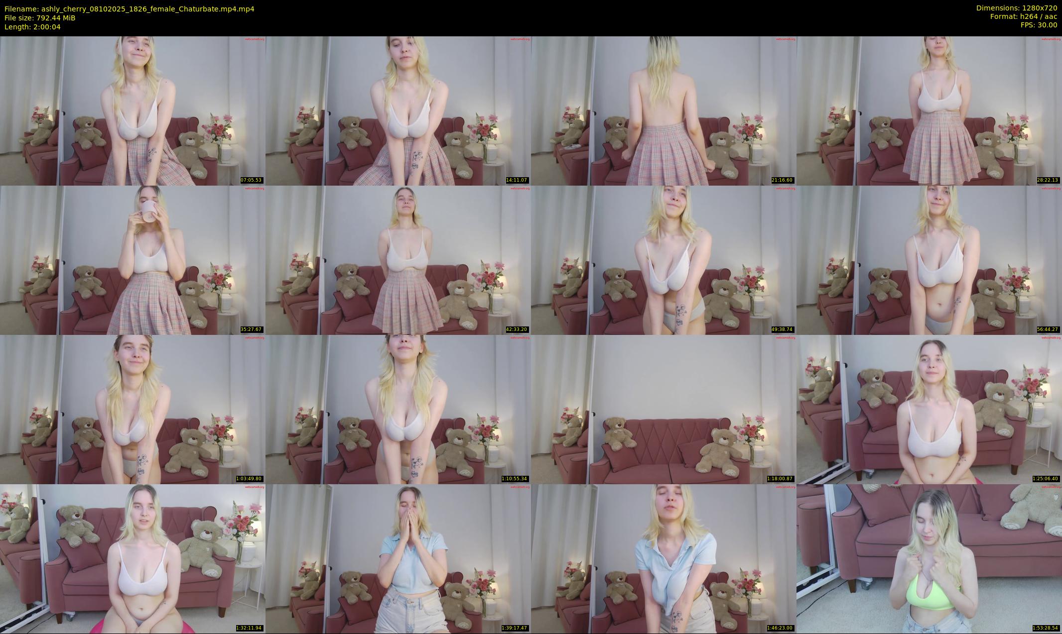 ashly_cherry — 121 minute Chaturbate female cam show recording, 720p, Oct 8, 2025