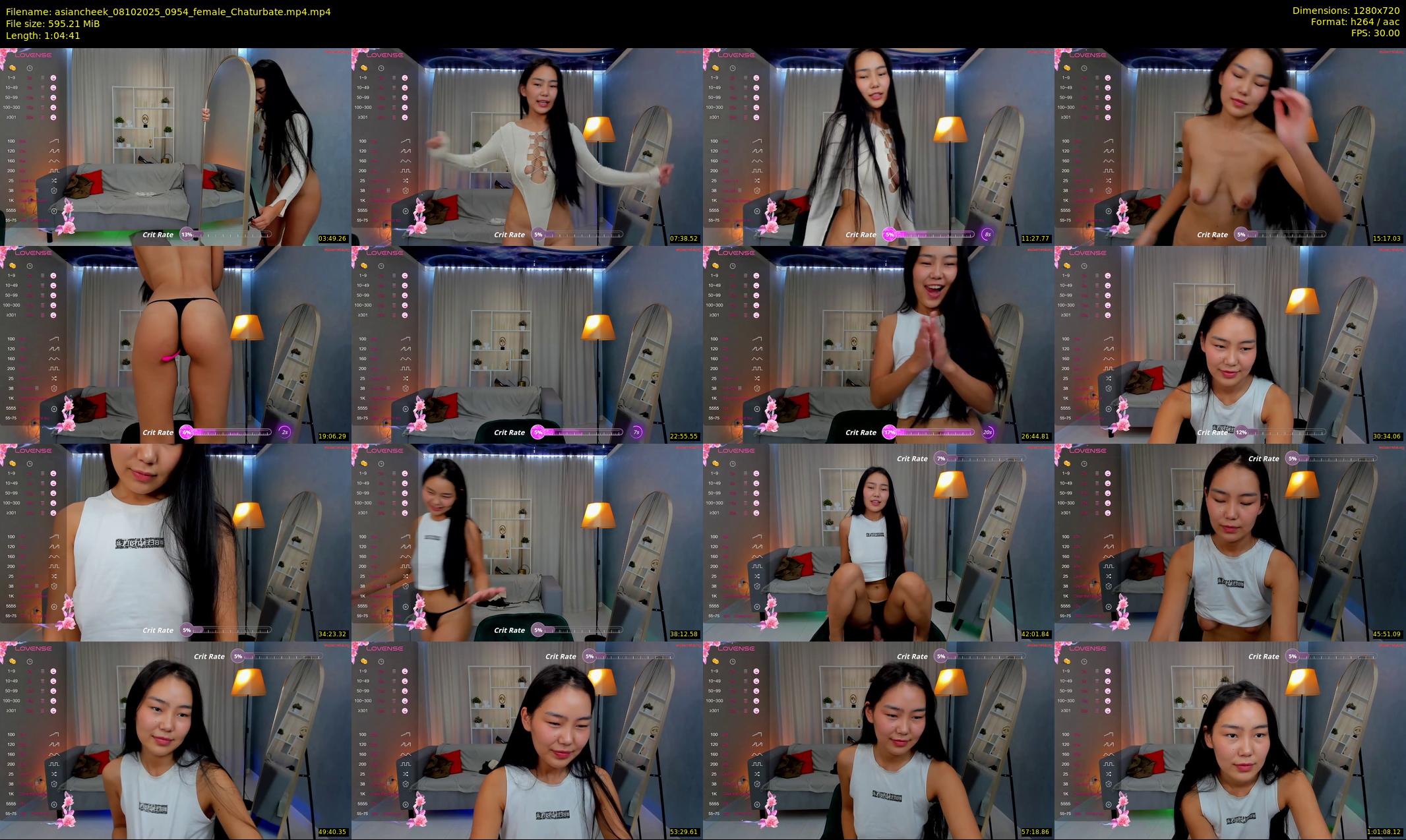 asiancheek — 65 minute Chaturbate female cam show recording, 720p, Oct 8, 2025