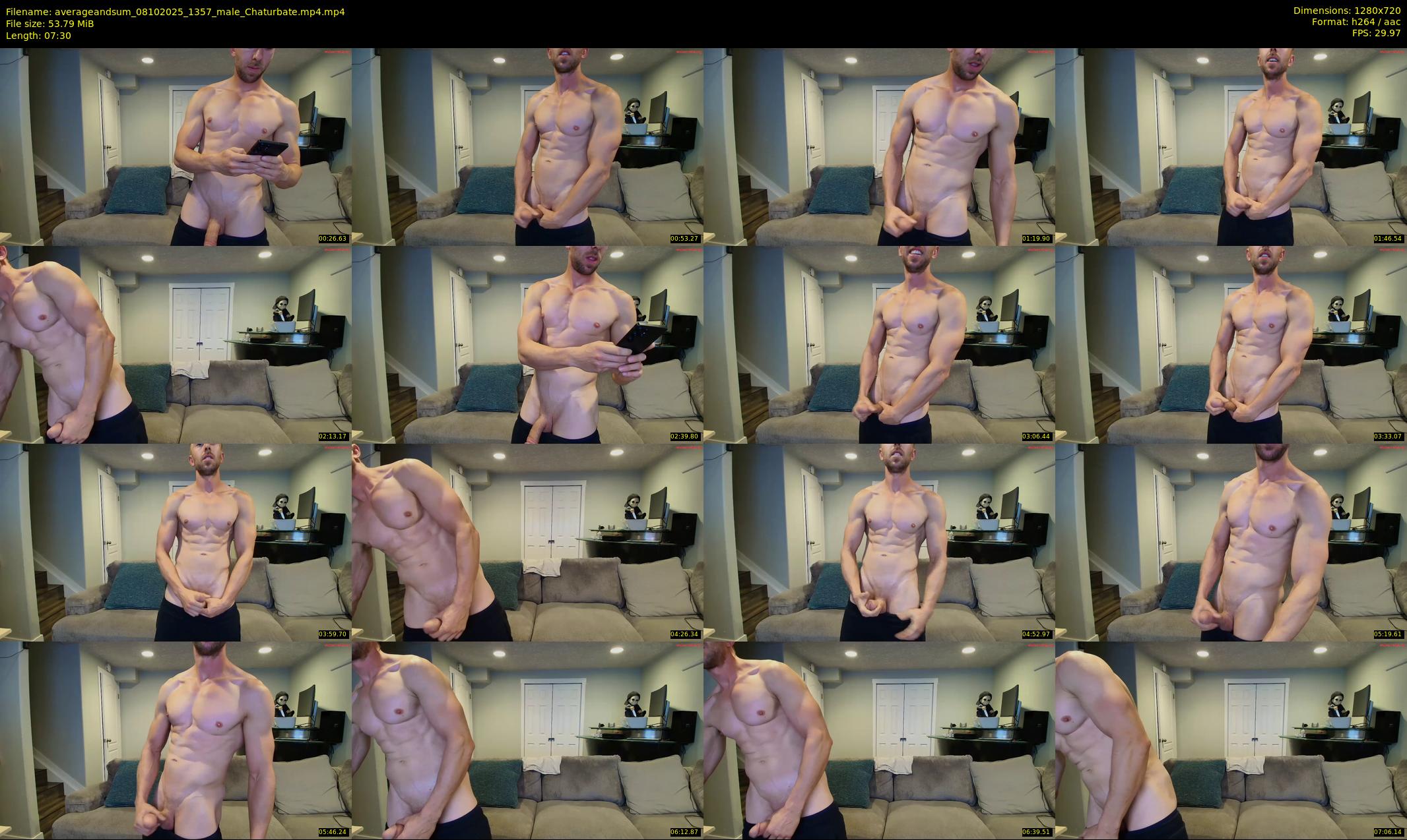 averageandsum — 8 minute Chaturbate male cam show recording, 720p, Oct 8, 2025