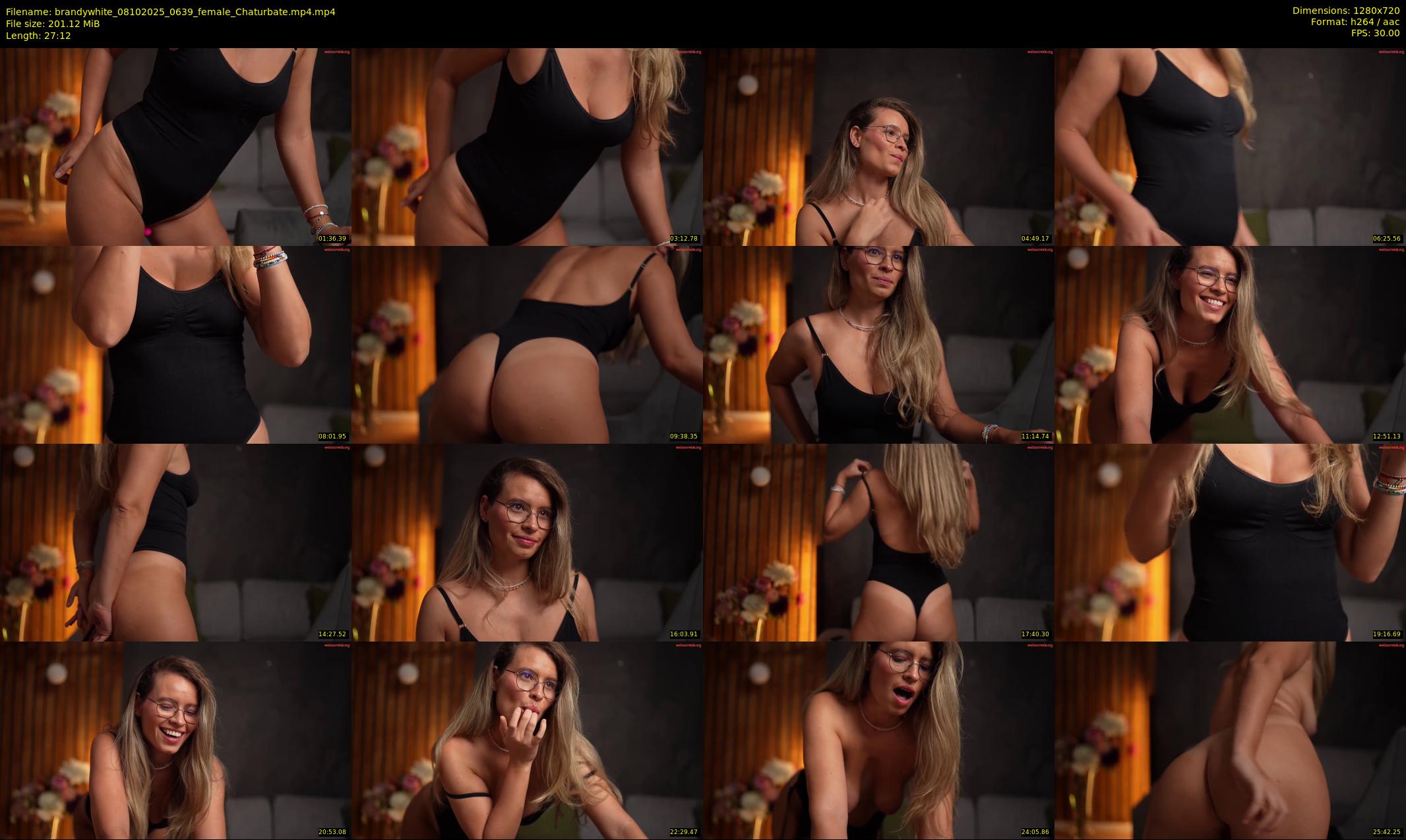 brandywhite — 28 minute Chaturbate female cam show recording, 720p, Oct 8, 2025