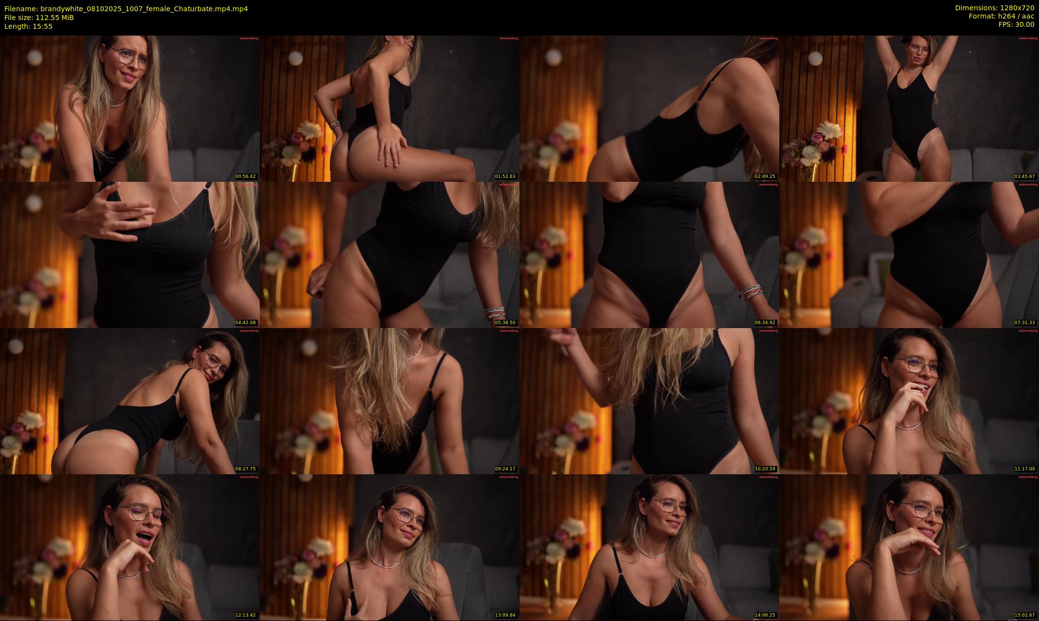 brandywhite — 16 minute Chaturbate female cam show recording, 720p, Oct 8, 2025