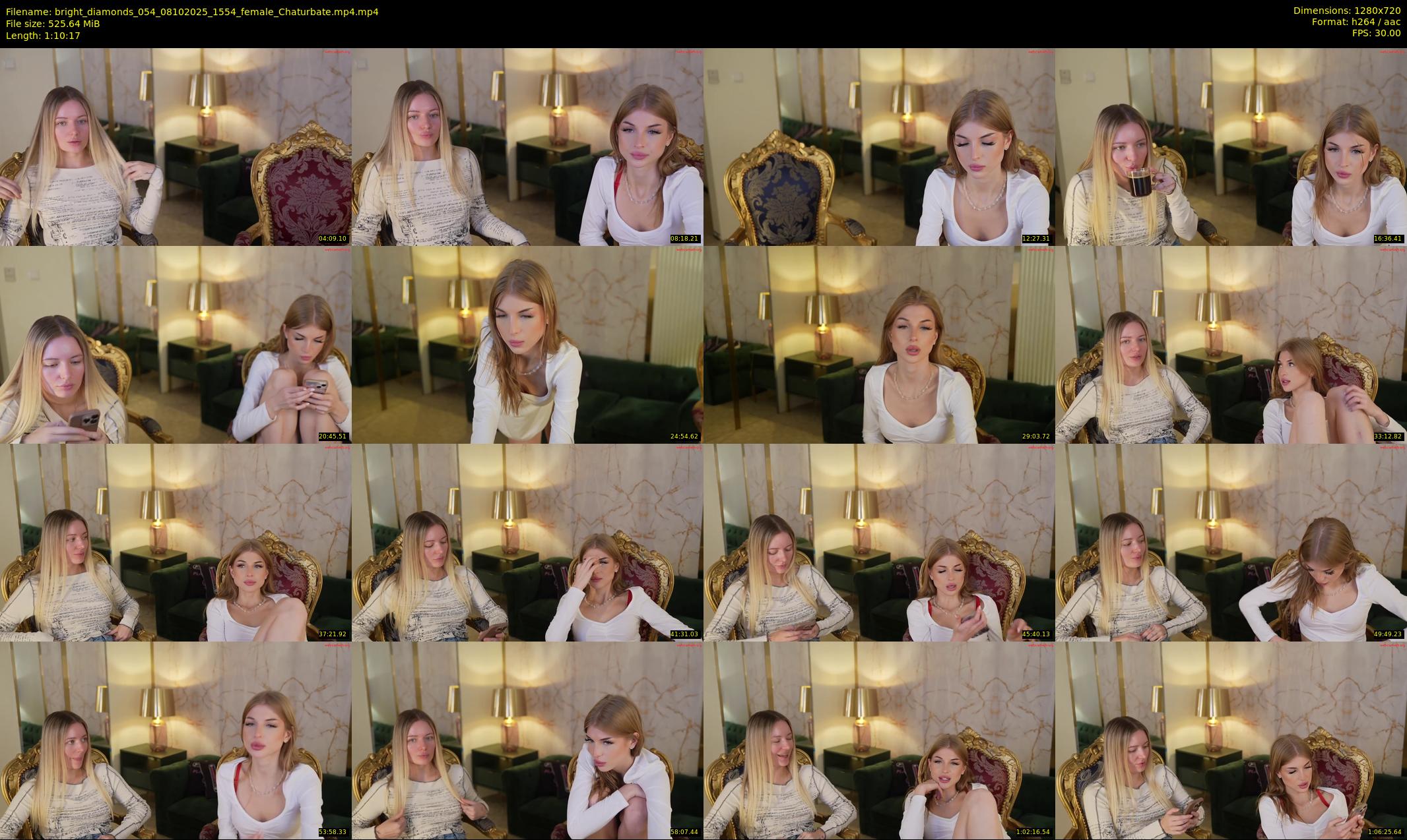 bright_diamonds_054 — 71 minute Chaturbate couple cam show recording, 720p, Oct 8, 2025