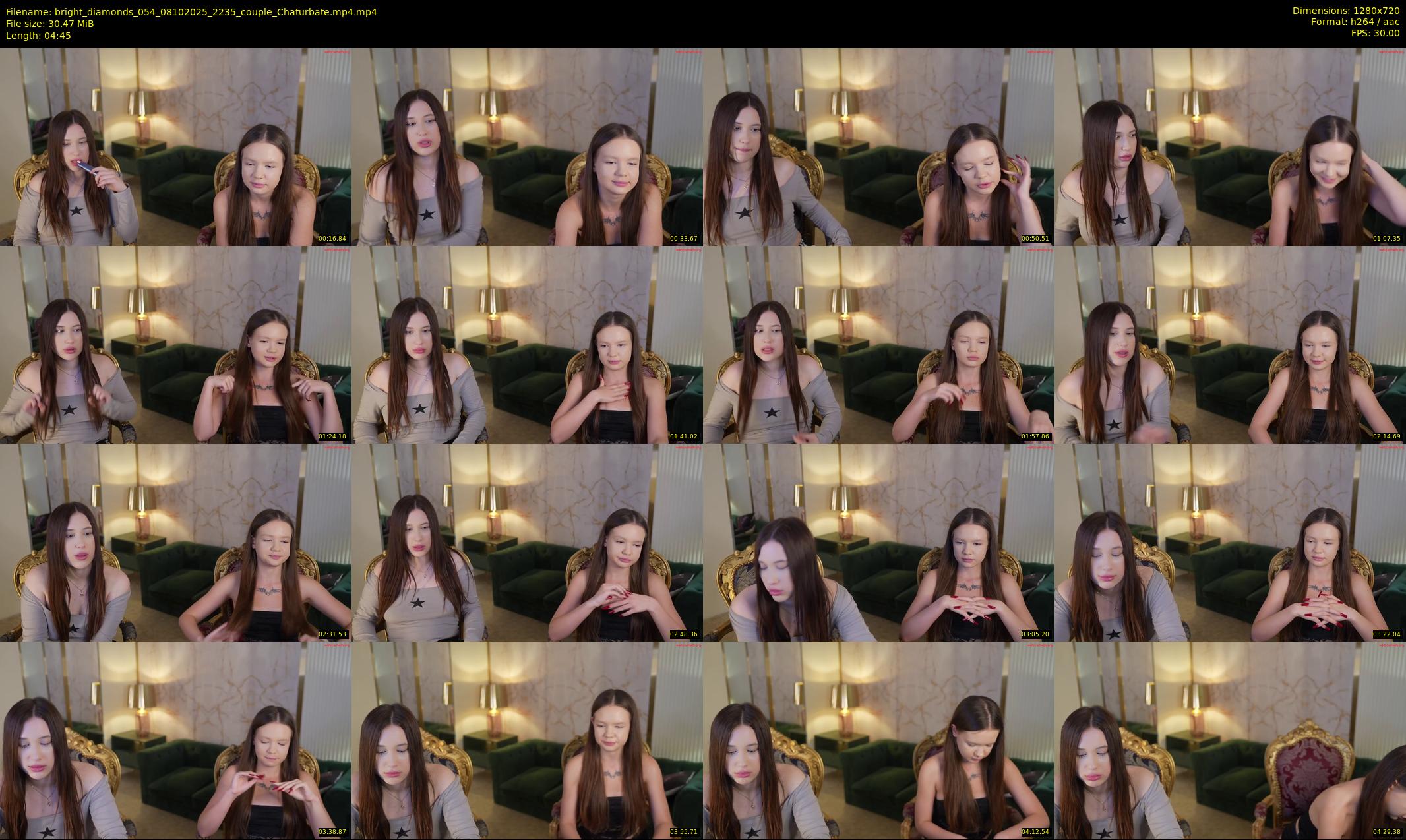 bright_diamonds_054 — 5 minute Chaturbate couple cam show recording, 720p, Oct 8, 2025