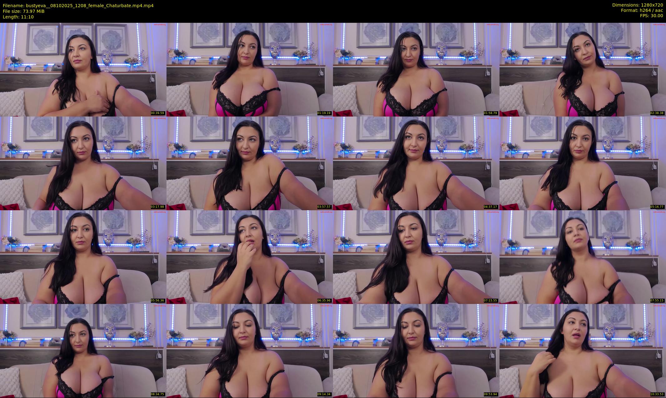 bustyeva_ — 12 minute Chaturbate female cam show recording, 720p, Oct 8, 2025