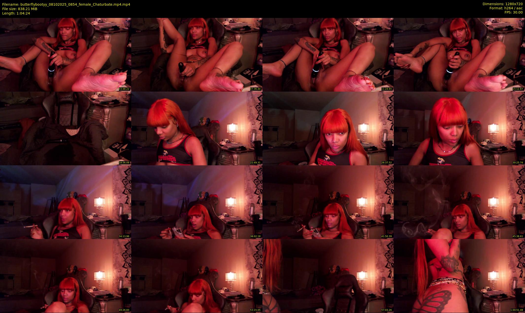 butterflybootyy — 65 minute Chaturbate female cam show recording, 720p, Oct 8, 2025