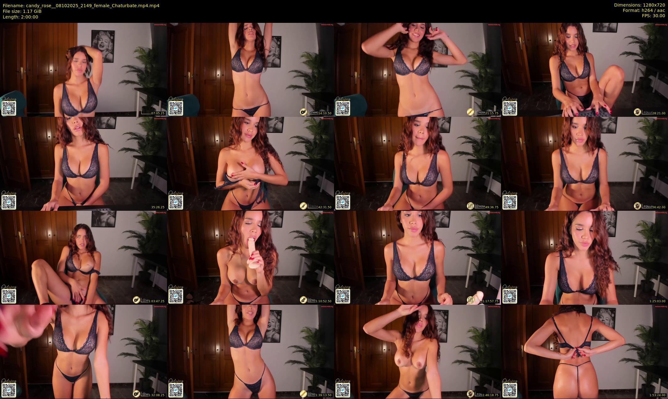 candy_rose_ — 120 minute Chaturbate female cam show recording, 720p, Oct 8, 2025