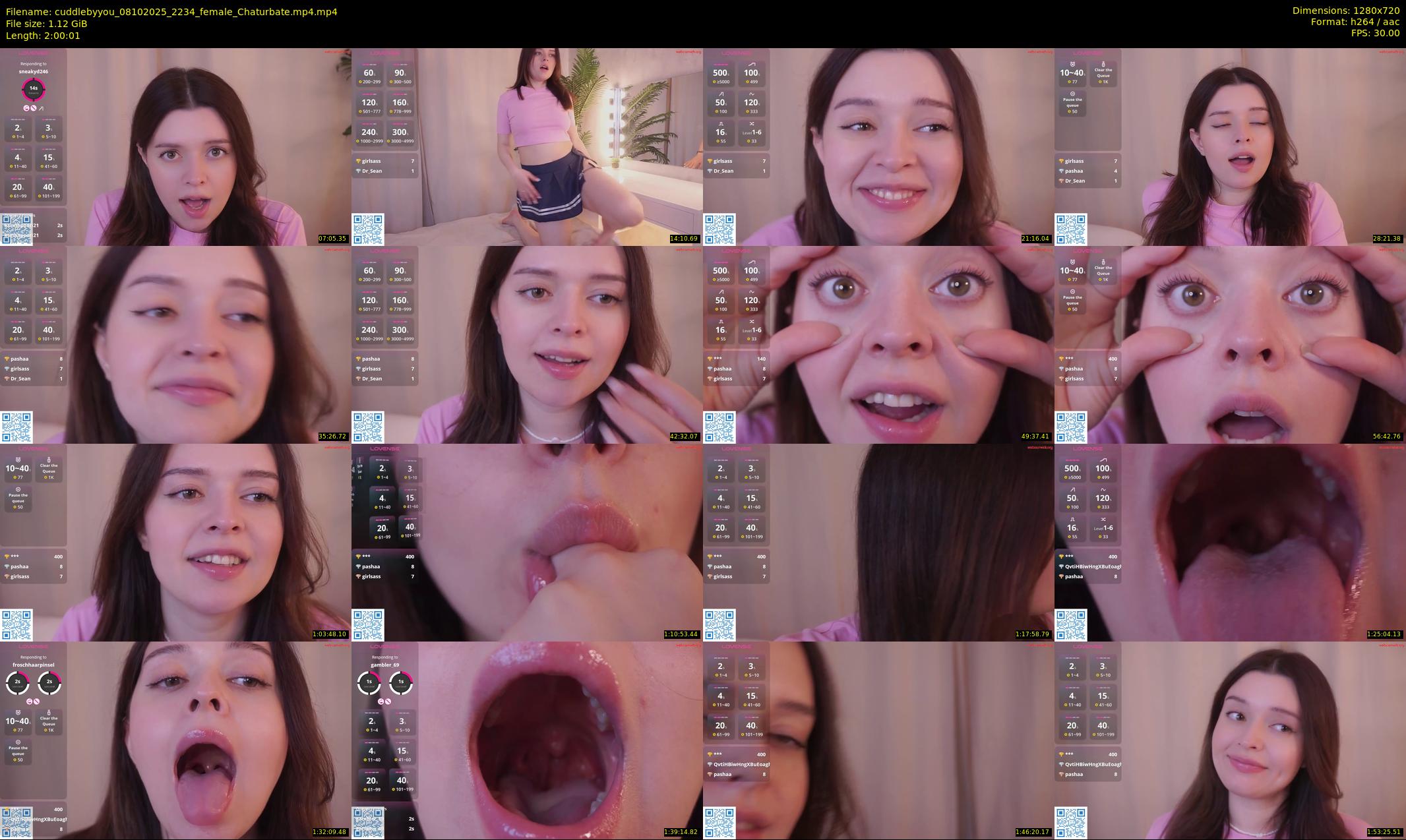 cuddlebyyou — 121 minute Chaturbate female cam show recording, 720p, Oct 8, 2025