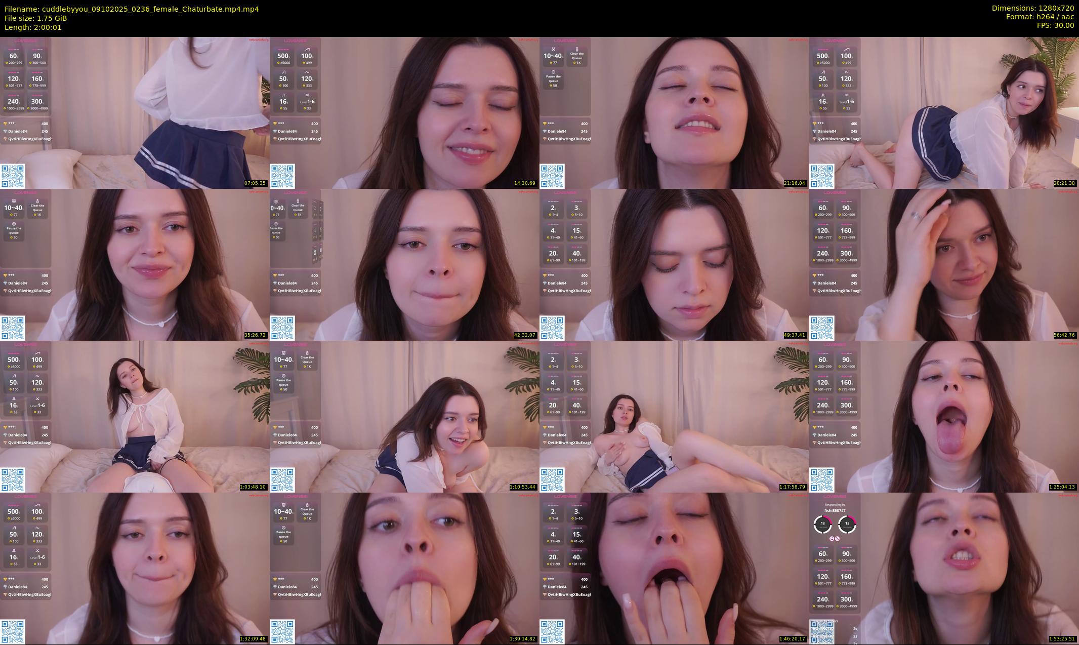 cuddlebyyou — 121 minute Chaturbate female cam show recording, 720p, Oct 9, 2025