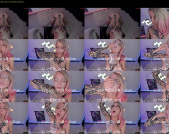 cyberzoe — 17 minute Chaturbate female cam show recording, 720p, Oct 8, 2025