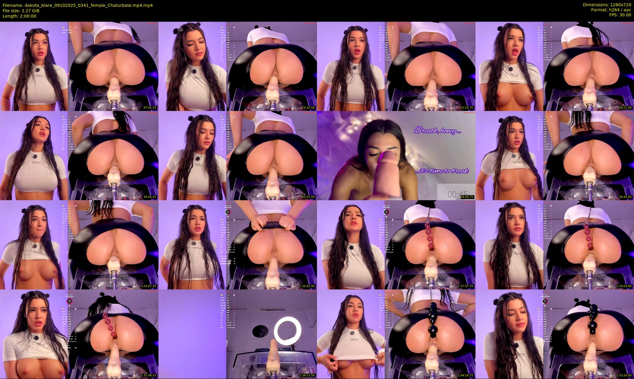 dakota_blare — 120 minute Chaturbate female cam show recording, 720p, Oct 9, 2025
