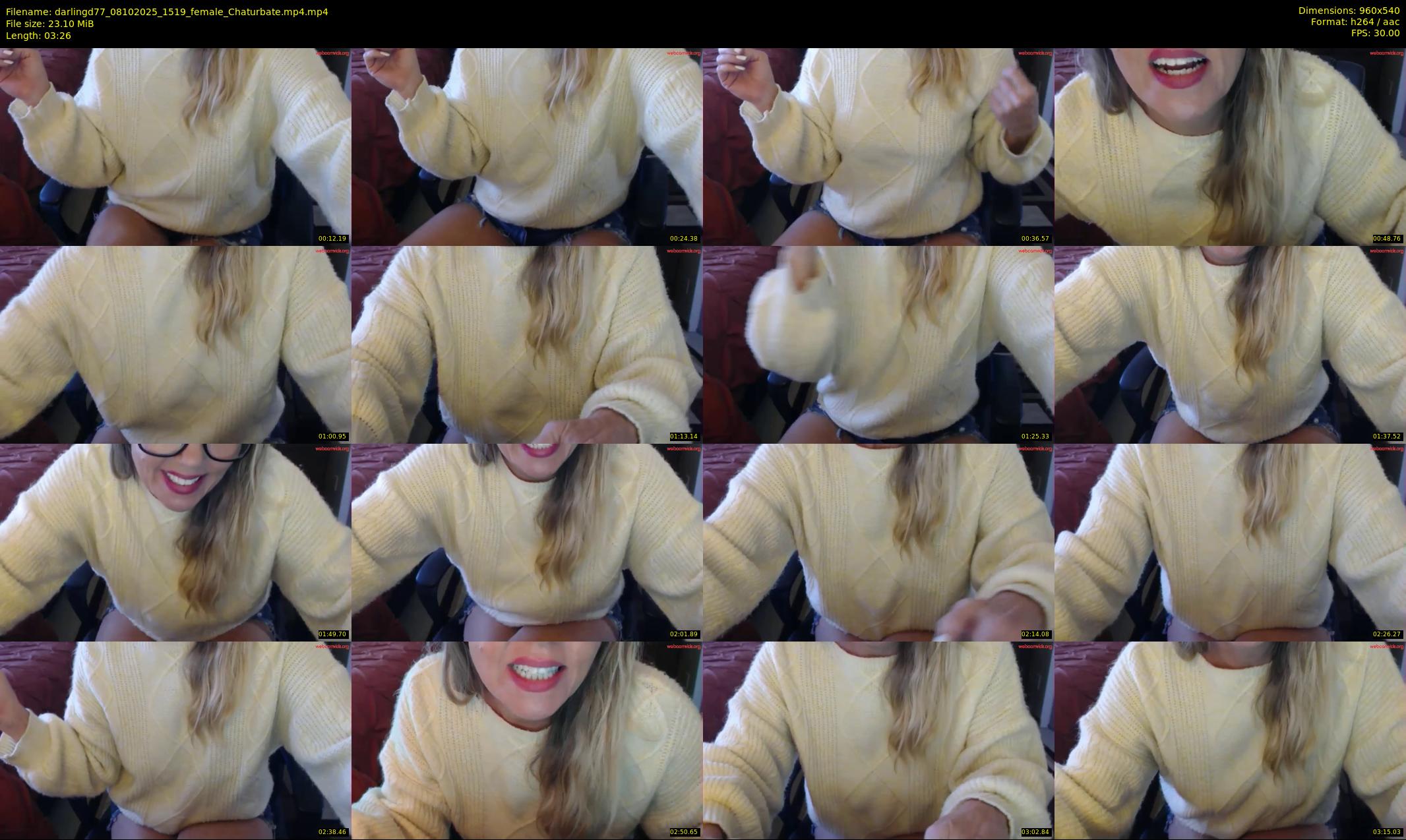 darlingd77 — 4 minute Chaturbate female cam show recording, 480p, Oct 8, 2025