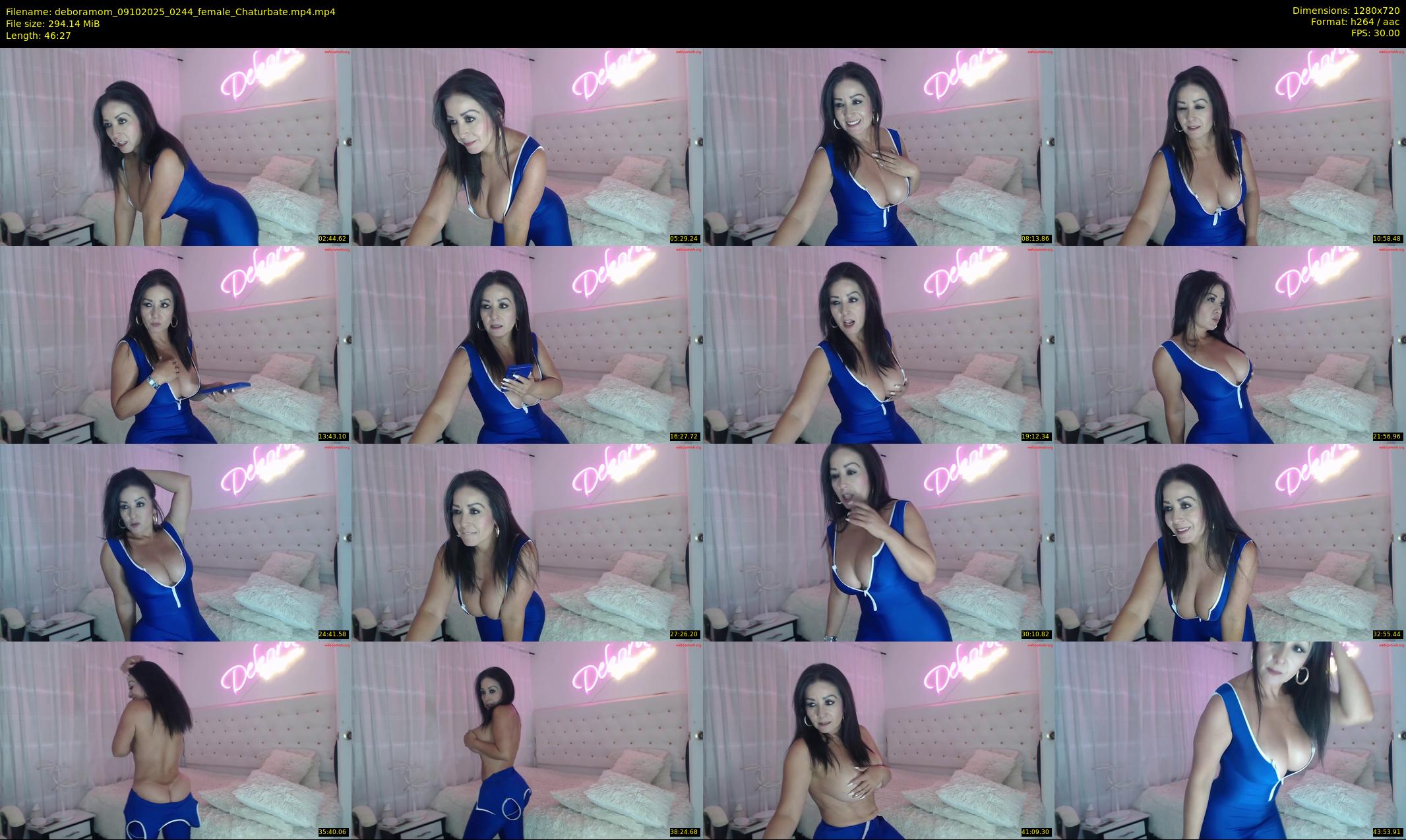deboramom — 47 minute Chaturbate female cam show recording, 720p, Oct 9, 2025