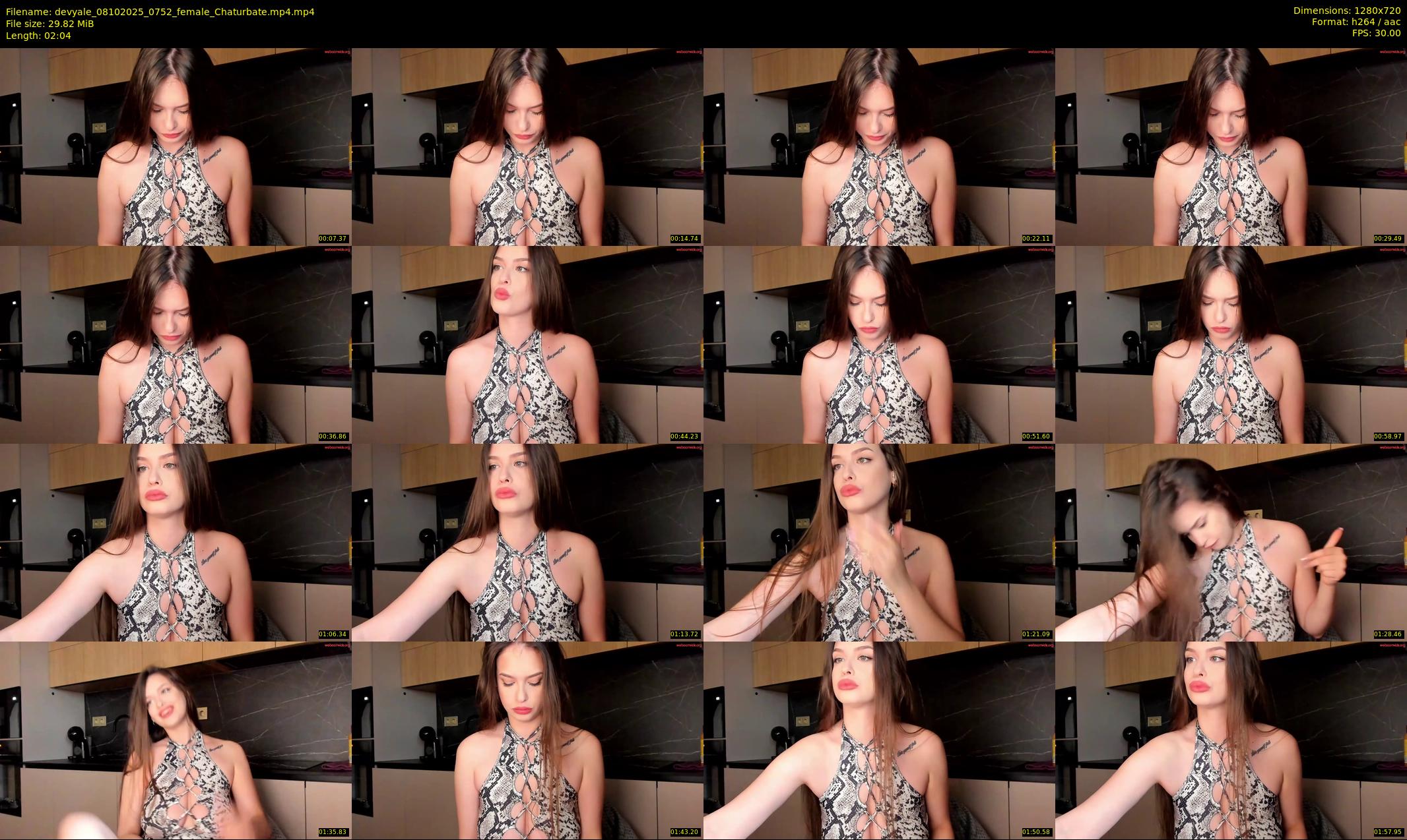 devyale — 3 minute Chaturbate female cam show recording, 720p, Oct 8, 2025