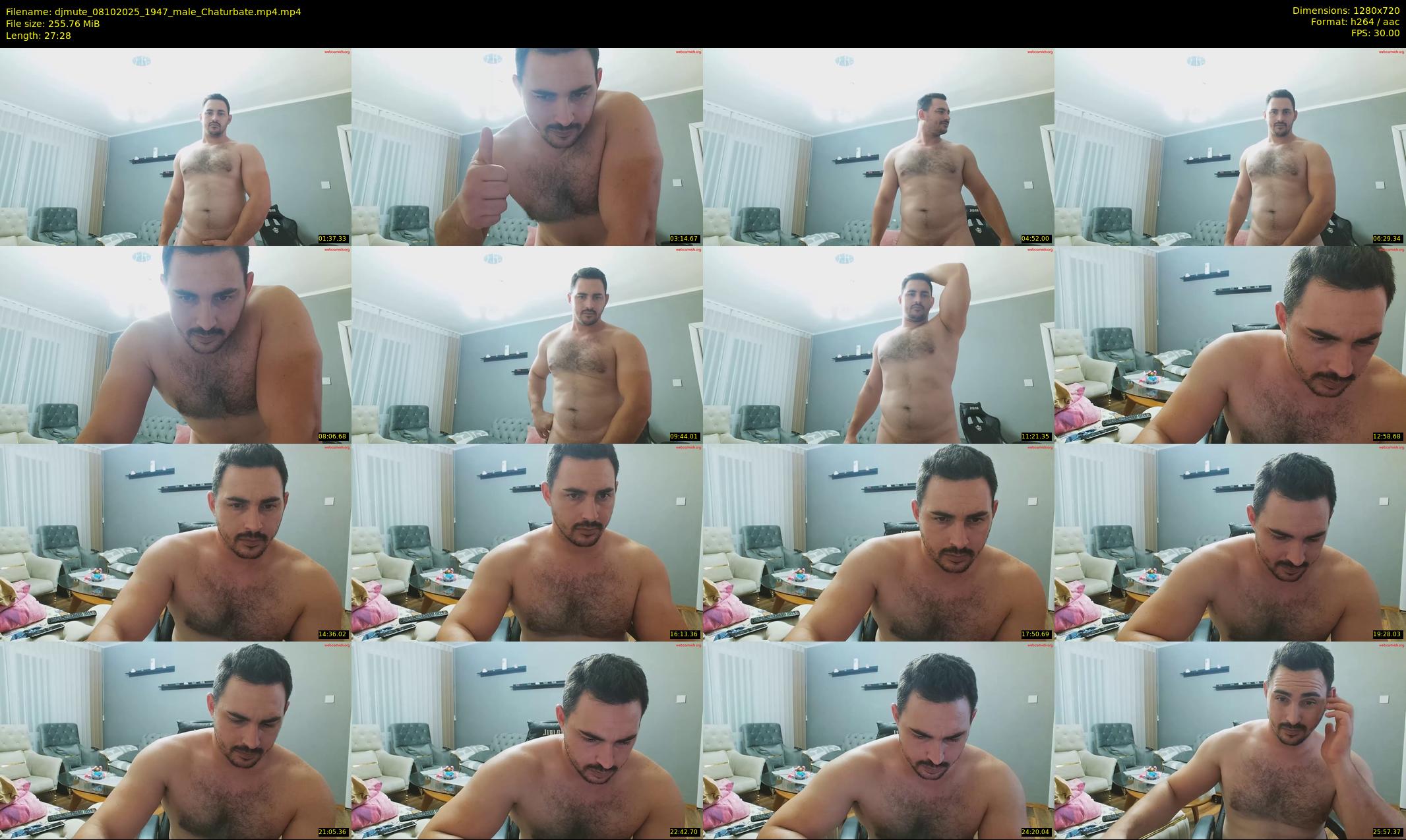 djmute — 28 minute Chaturbate male cam show recording, 720p, Oct 8, 2025