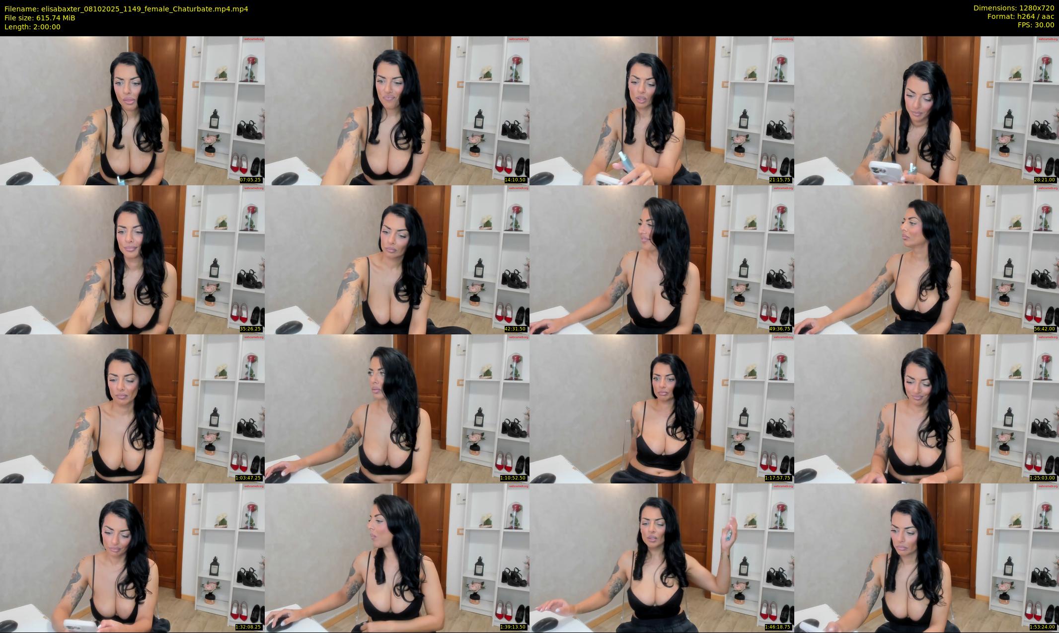 elisabaxter — 120 minute Chaturbate female cam show recording, 720p, Oct 8, 2025