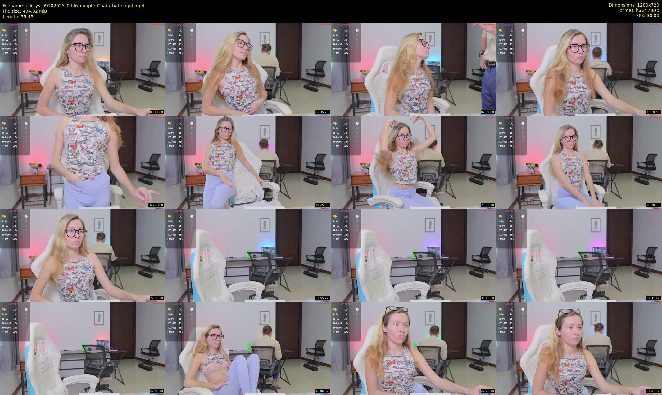 ellcrys — 56 minute Chaturbate couple cam show recording, 720p, Oct 9, 2025