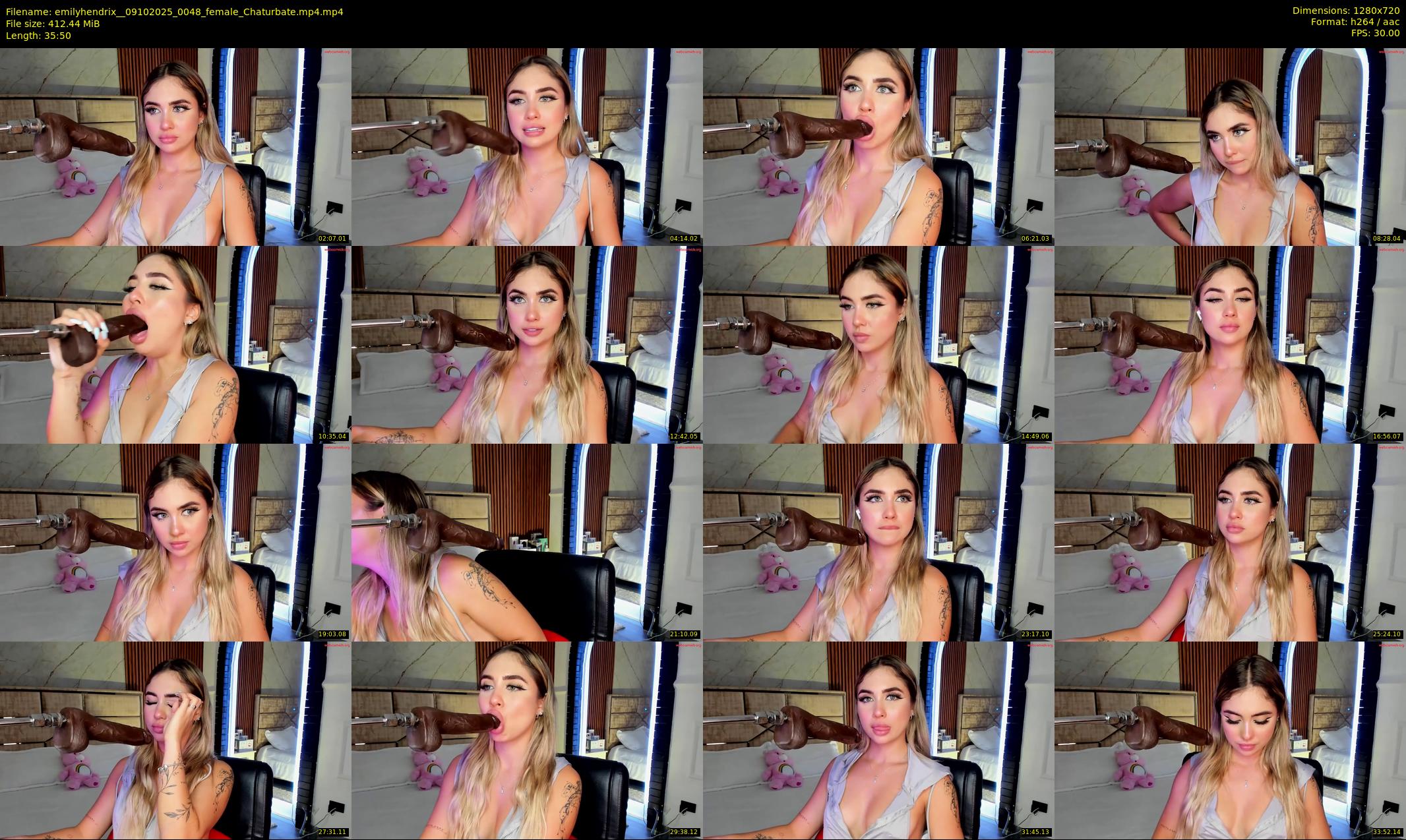 emilyhendrix_ — 36 minute Chaturbate couple cam show recording, 720p, Oct 9, 2025