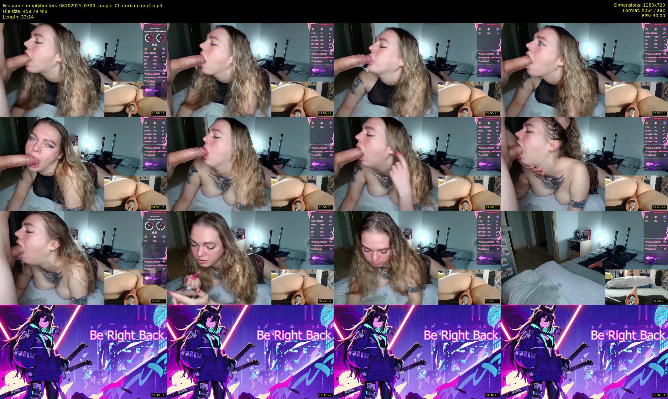 emptyhunters — 34 minute Chaturbate couple cam show recording, 720p, Oct 8, 2025