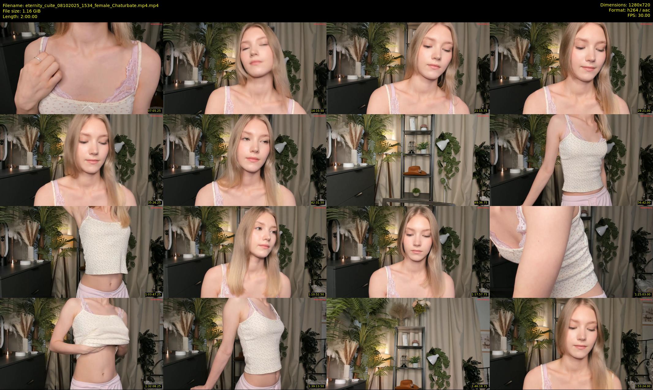 eternity_cuite — 120 minute Chaturbate female cam show recording, 720p, Oct 8, 2025
