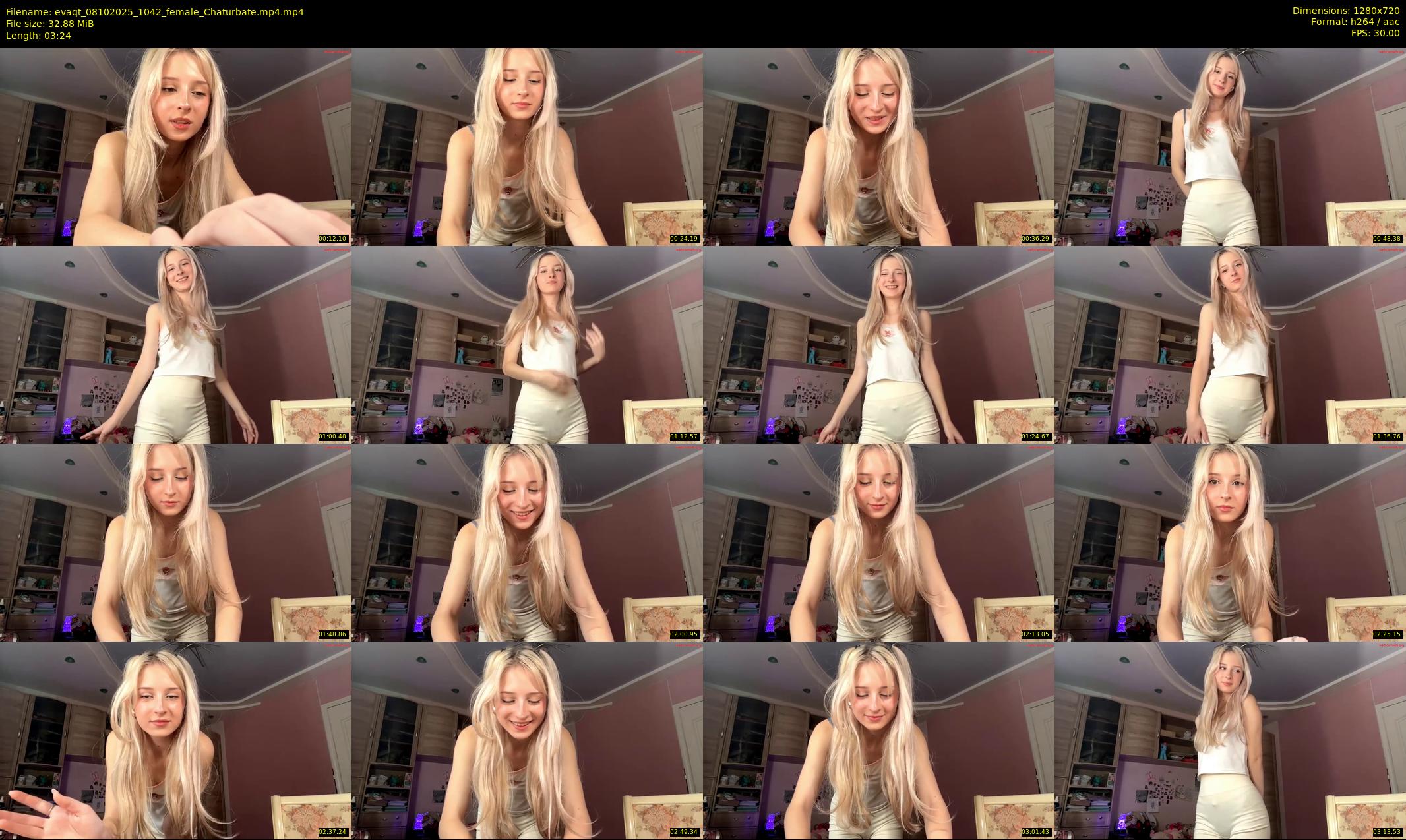 evaqt — 4 minute Chaturbate female cam show recording, 720p, Oct 8, 2025