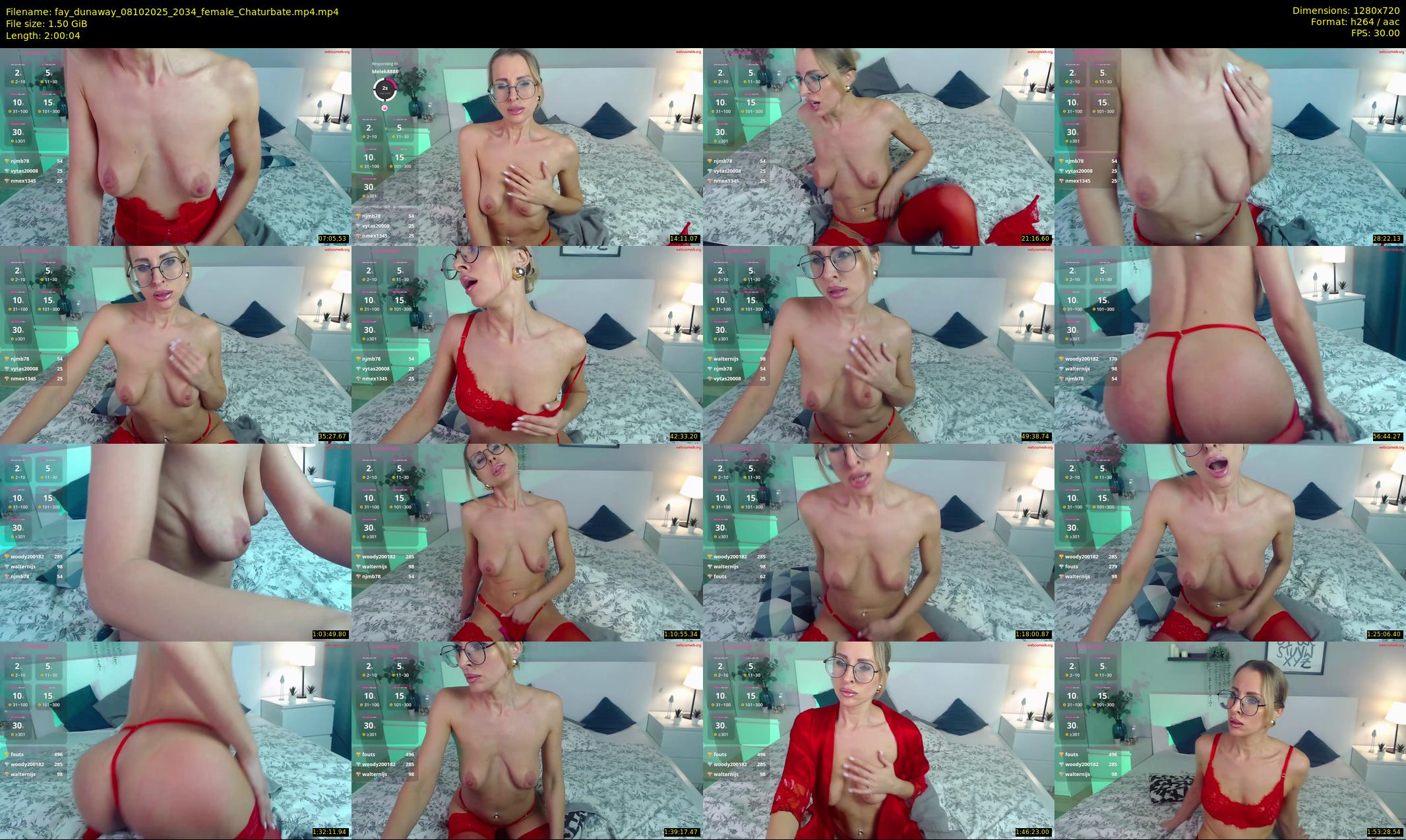 fay_dunaway — 121 minute Chaturbate female cam show recording, 720p, Oct 8, 2025
