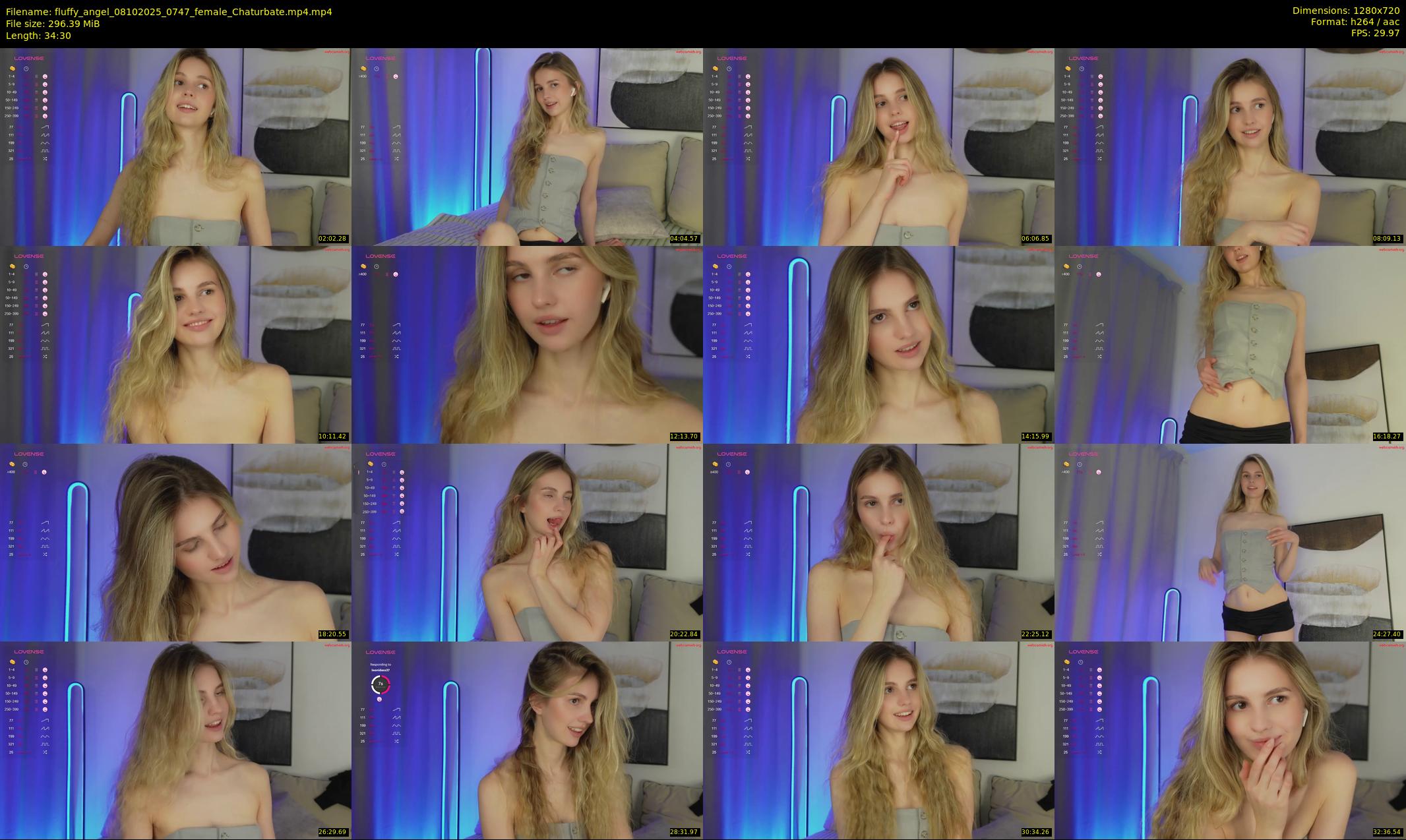 fluffy_angel — 35 minute Chaturbate female cam show recording, 720p, Oct 8, 2025