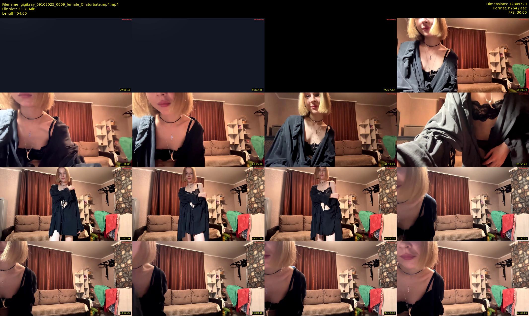 gigikray — 4 minute Chaturbate female cam show recording, 720p, Oct 9, 2025