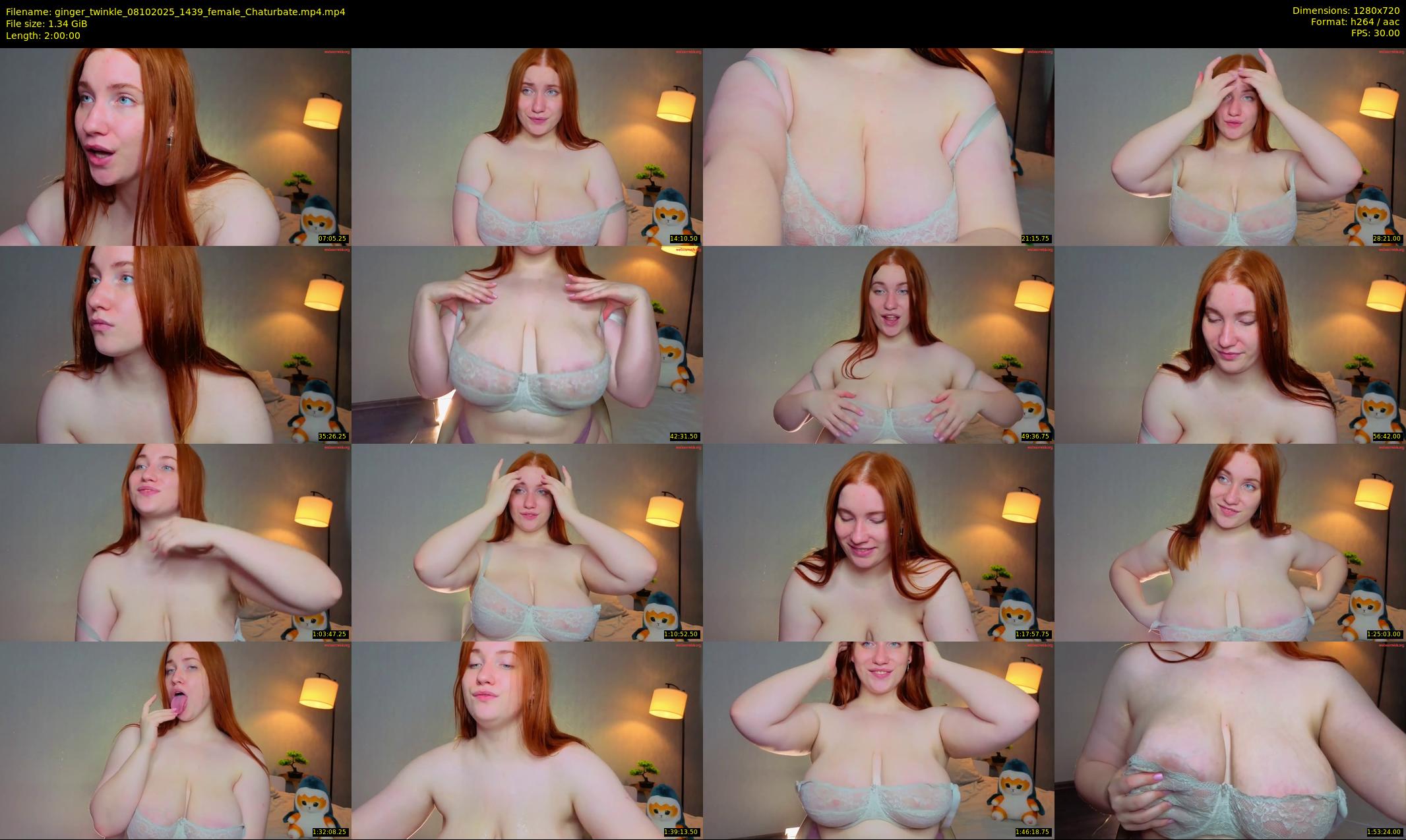 ginger_twinkle — 120 minute Chaturbate female cam show recording, 720p, Oct 8, 2025