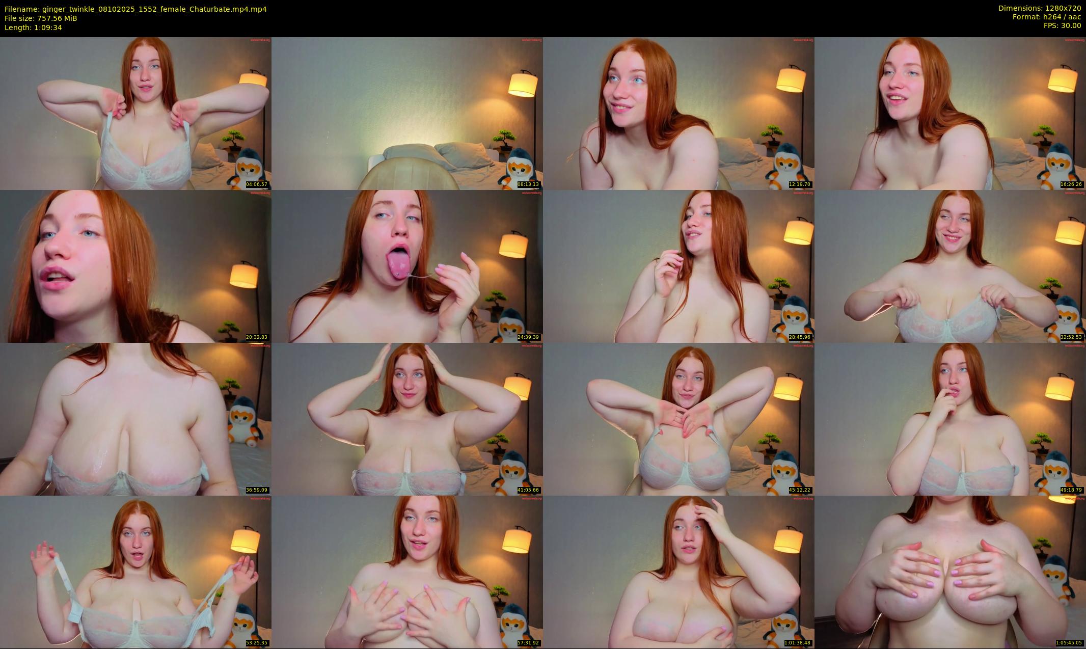 ginger_twinkle — 70 minute Chaturbate female cam show recording, 720p, Oct 8, 2025