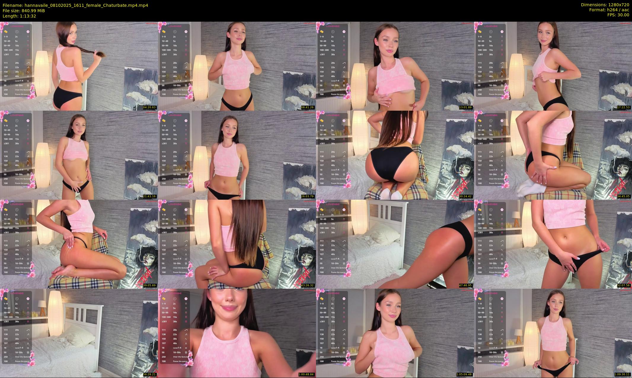 hannavaile — 74 minute Chaturbate female cam show recording, 720p, Oct 8, 2025