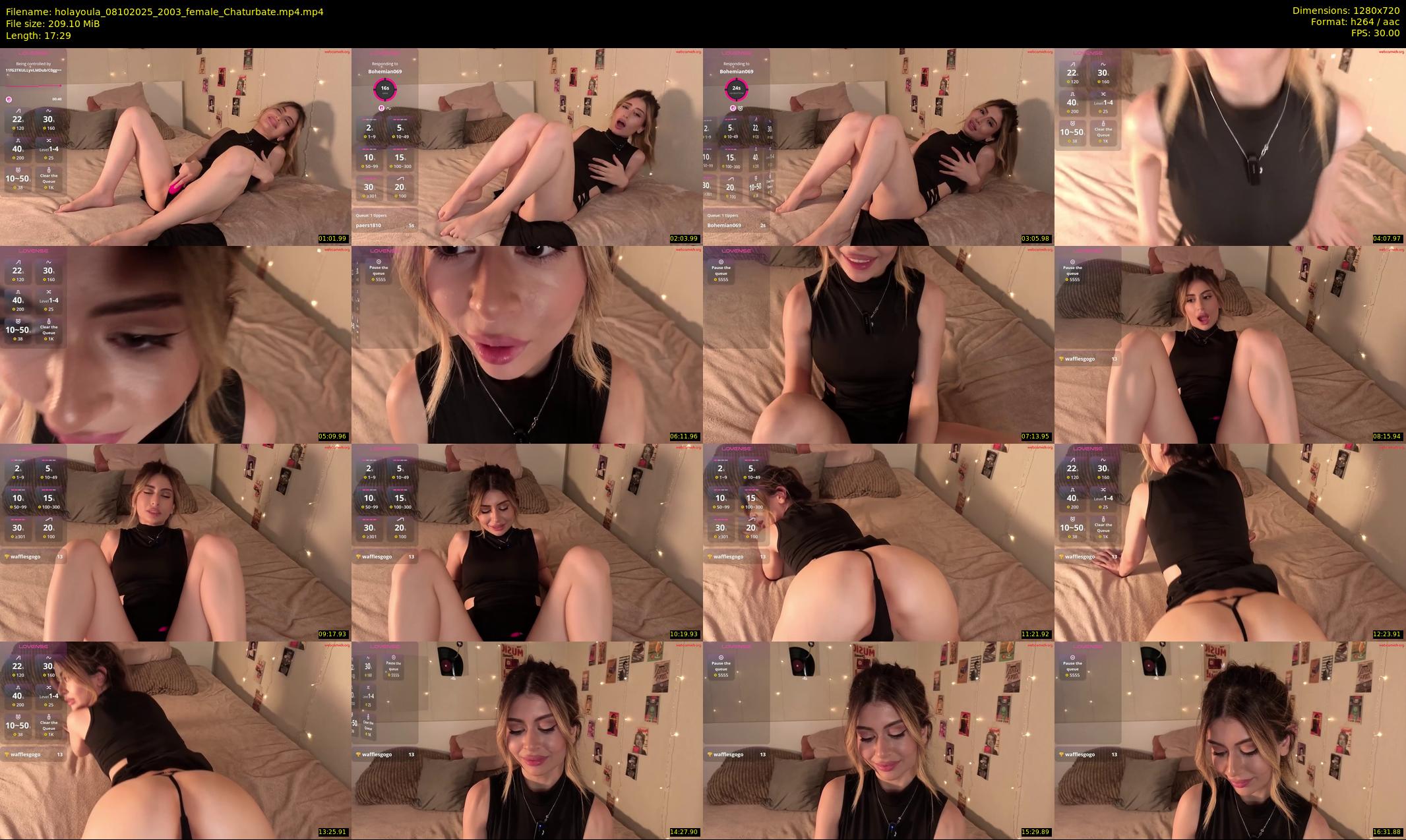 holayoula — 18 minute Chaturbate female cam show recording, 720p, Oct 8, 2025