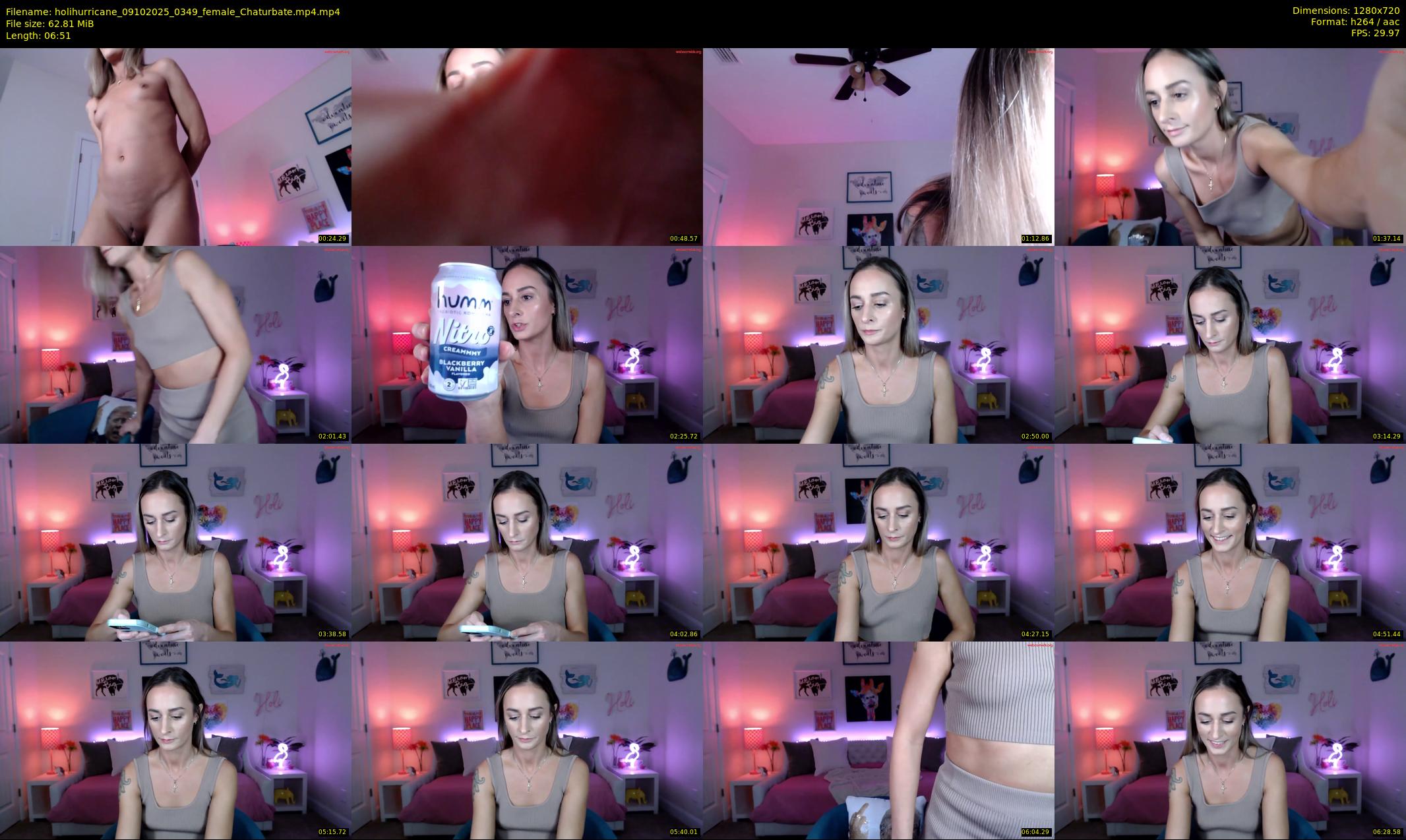 holihurricane — 7 minute Chaturbate female cam show recording, 720p, Oct 9, 2025