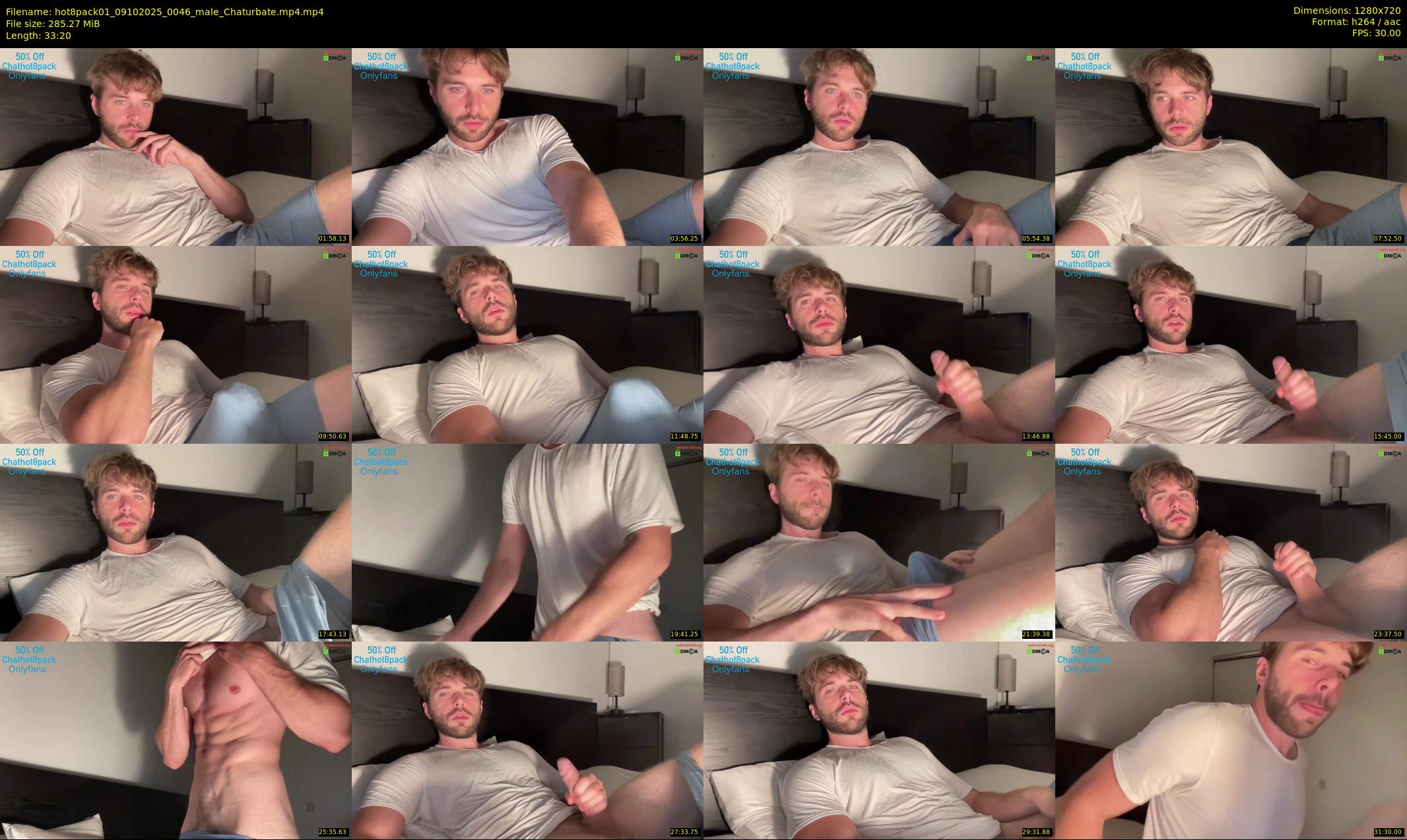 hot8pack01 — 34 minute Chaturbate male cam show recording, 720p, Oct 9, 2025