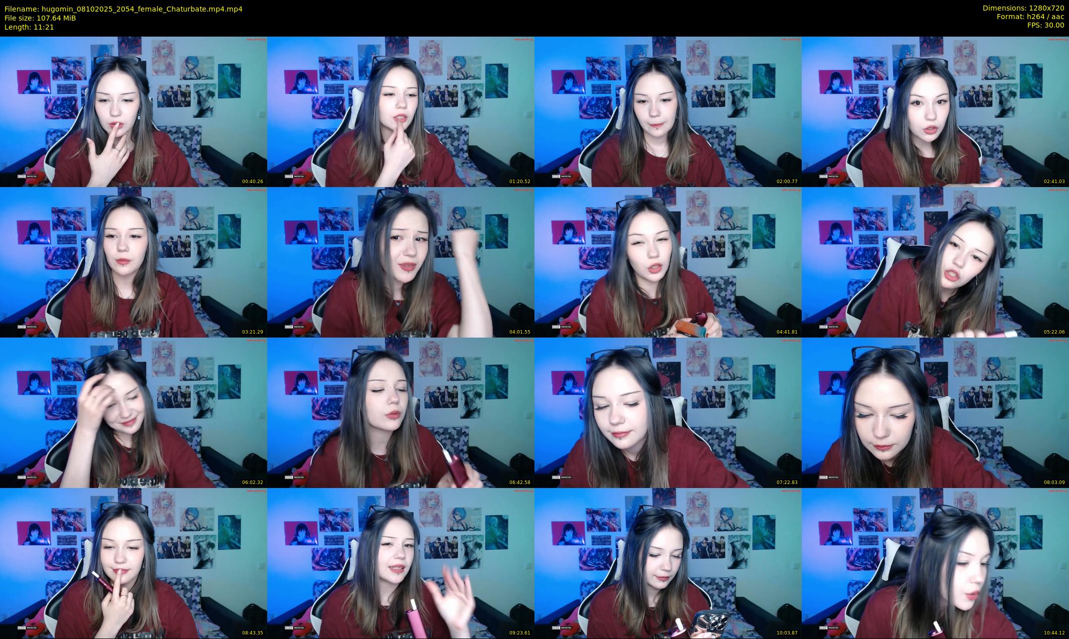 hugomin — 12 minute Chaturbate female cam show recording, 720p, Oct 8, 2025