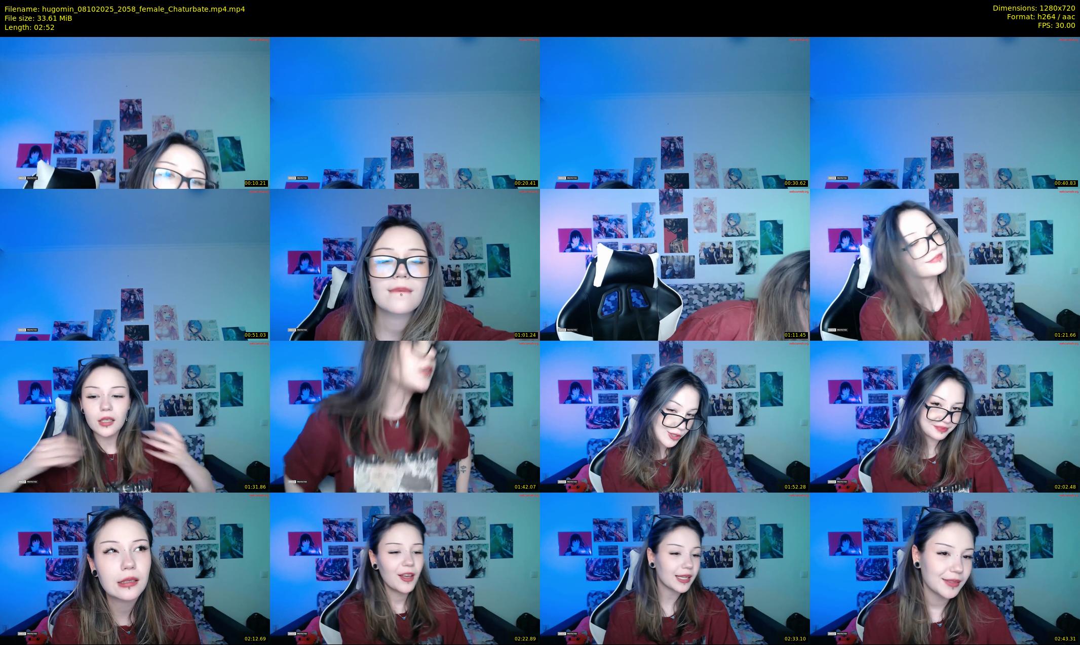 hugomin — 3 minute Chaturbate female cam show recording, 720p, Oct 8, 2025