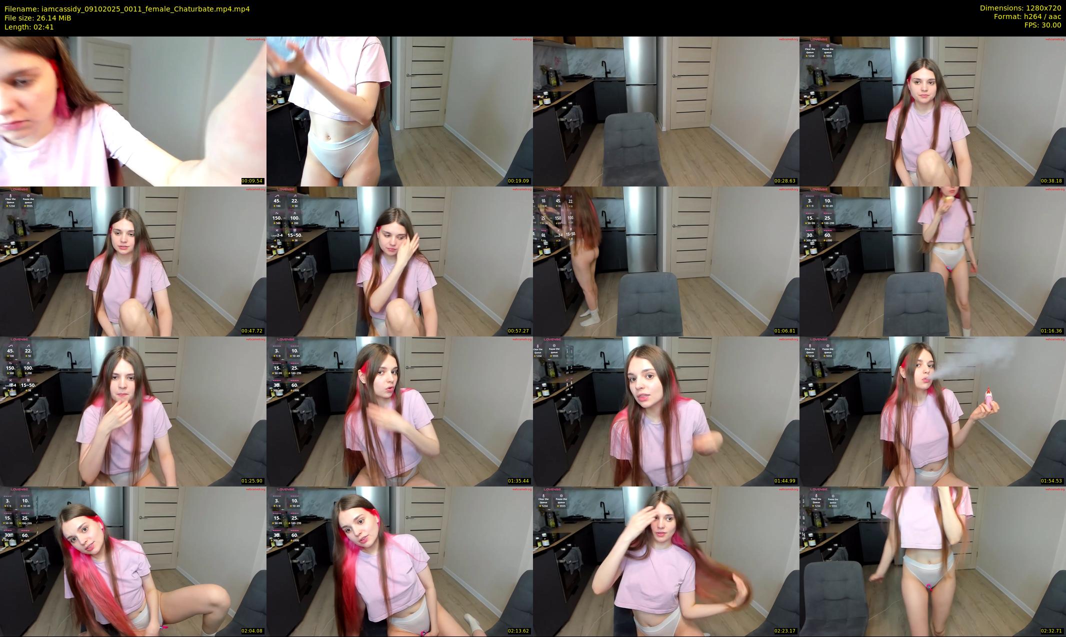 iamcassidy — 3 minute Chaturbate female cam show recording, 720p, Oct 9, 2025