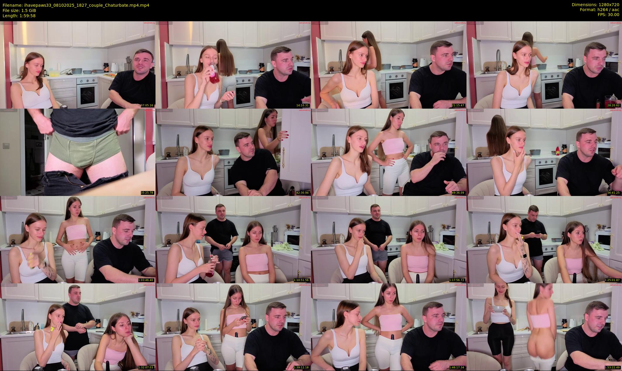 ihavepaws33 — 120 minute Chaturbate couple cam show recording, 720p, Oct 8, 2025