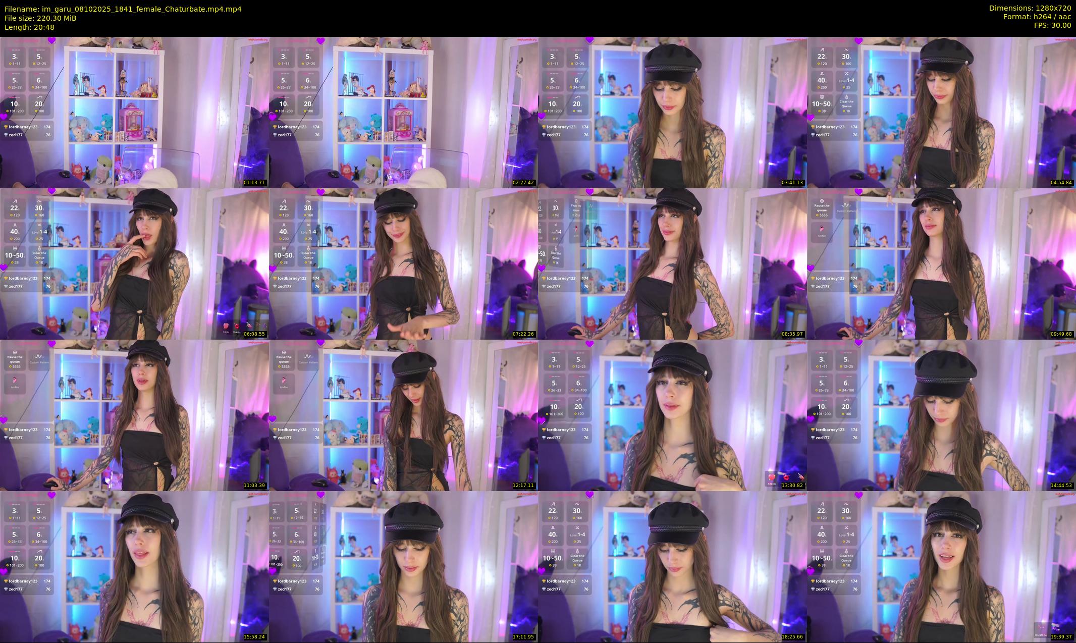 im_garu — 21 minute Chaturbate female cam show recording, 720p, Oct 8, 2025