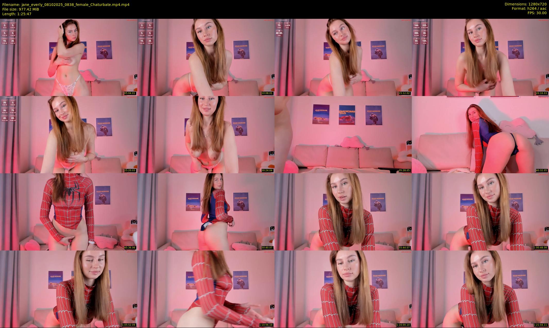 jane_everly — 86 minute Chaturbate female cam show recording, 720p, Oct 8, 2025