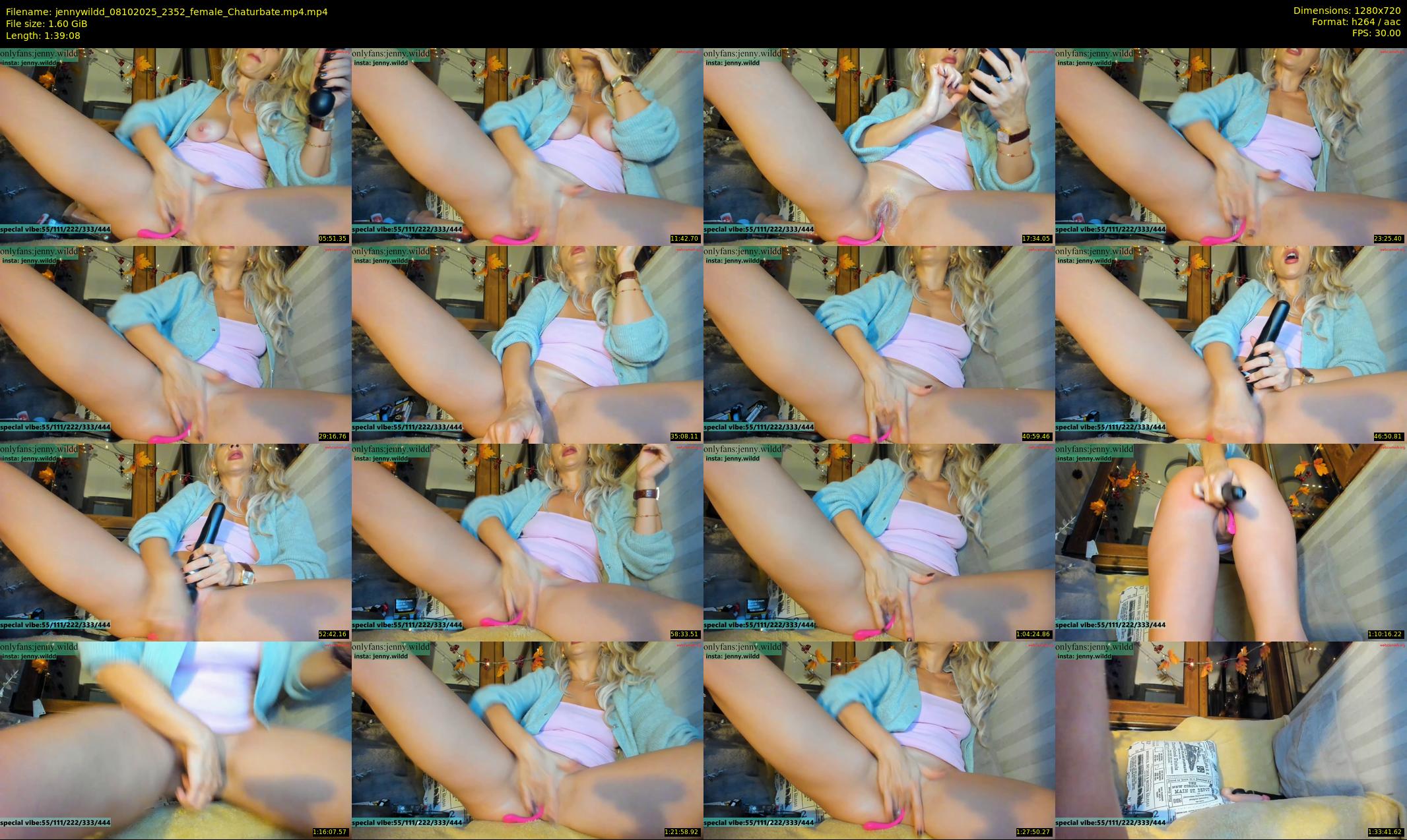 jennywildd — 100 minute Chaturbate female cam show recording, 720p, Oct 8, 2025