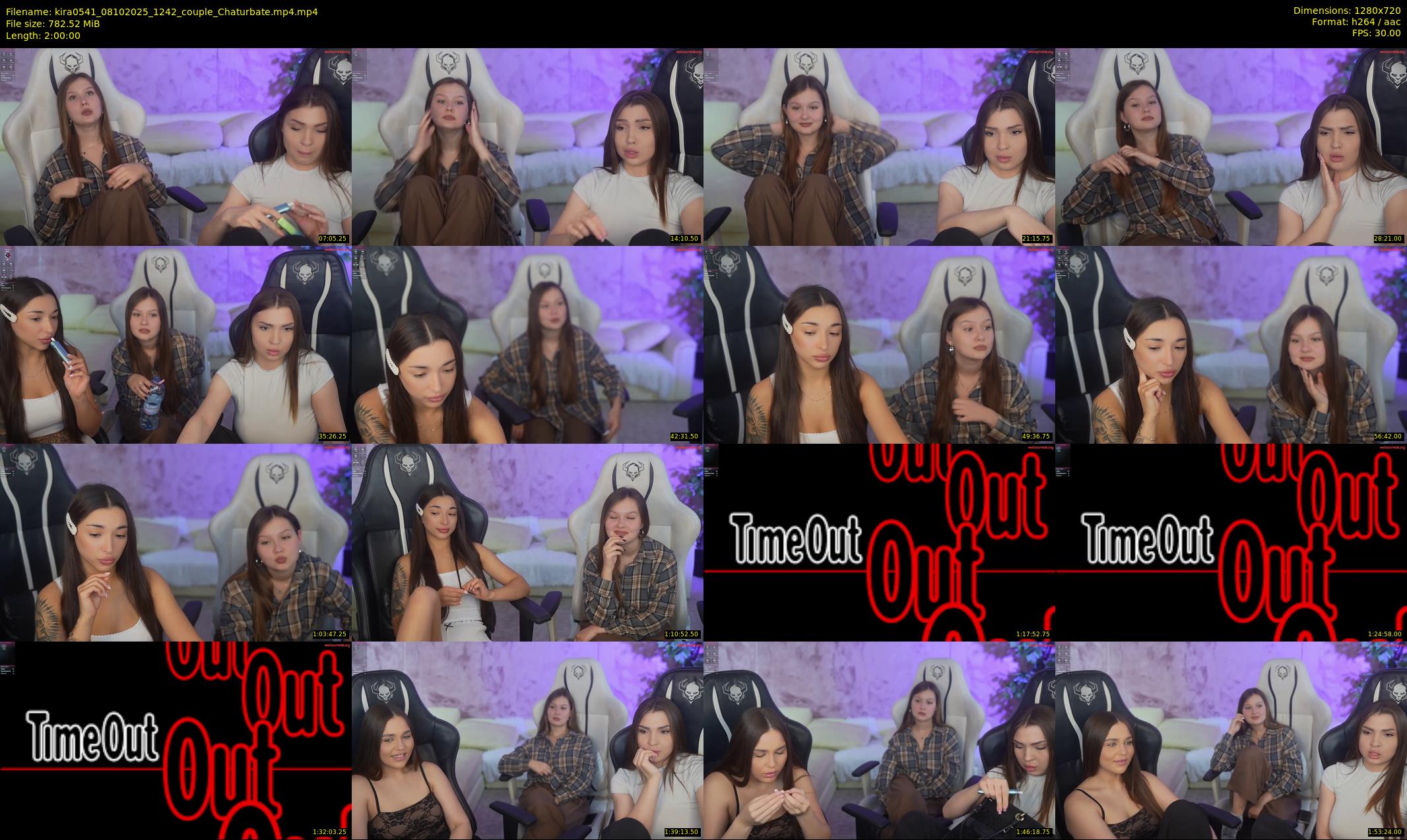 kira0541 — 120 minute Chaturbate couple cam show recording, 720p, Oct 8, 2025