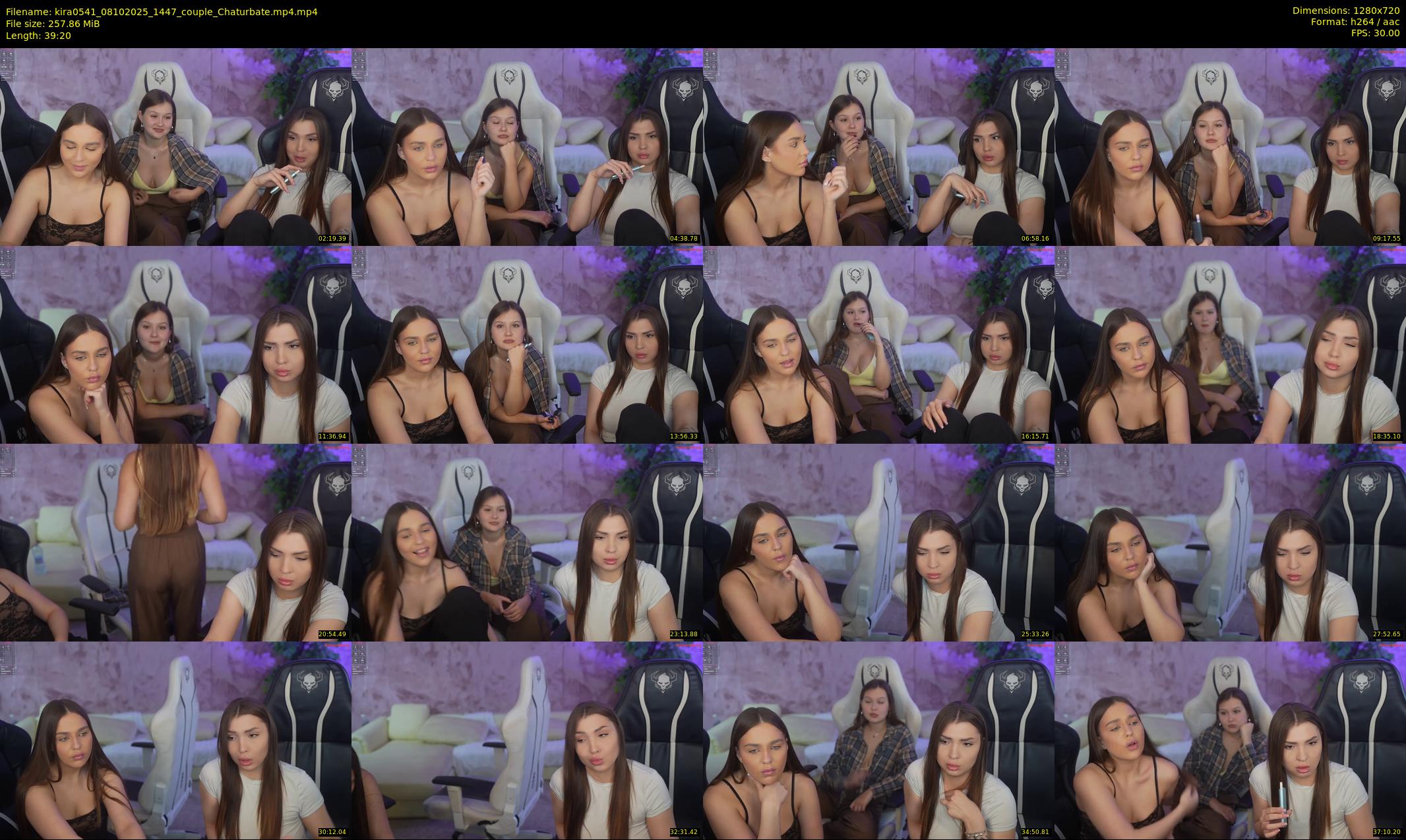 kira0541 — 40 minute Chaturbate couple cam show recording, 720p, Oct 8, 2025