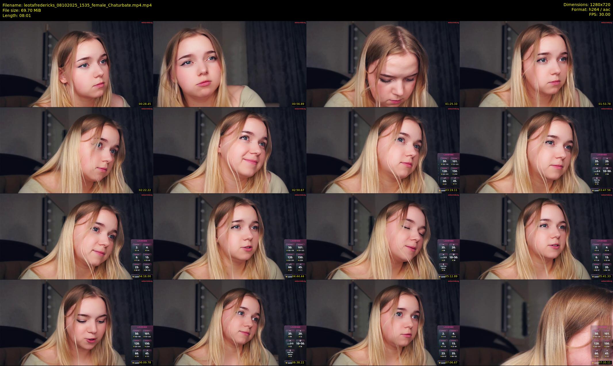 leotafredericks — 9 minute Chaturbate female cam show recording, 720p, Oct 8, 2025