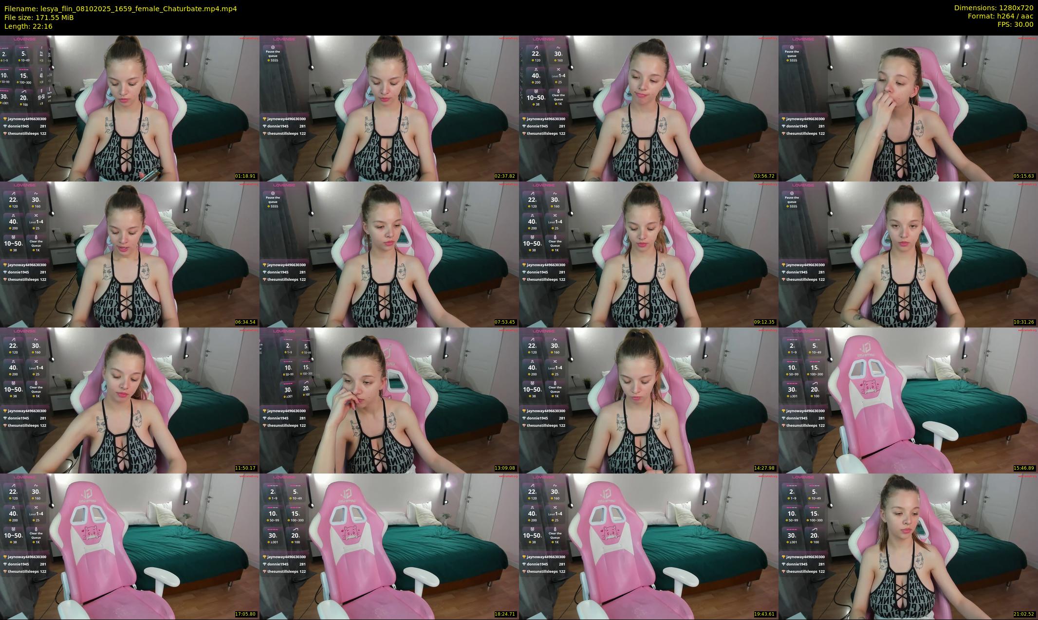 lesya_flin — 23 minute Chaturbate female cam show recording, 720p, Oct 8, 2025