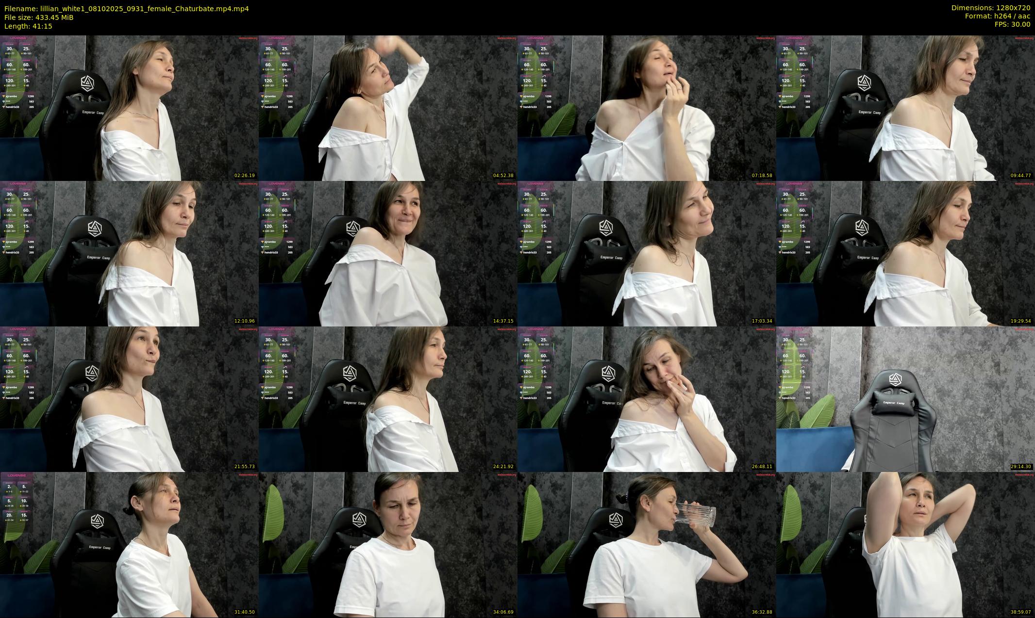 lillian_white1 — 42 minute Chaturbate female cam show recording, 720p, Oct 8, 2025