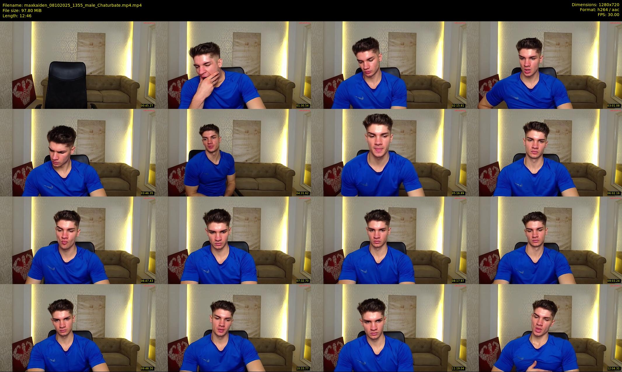 maxkaiden — 13 minute Chaturbate male cam show recording, 720p, Oct 8, 2025