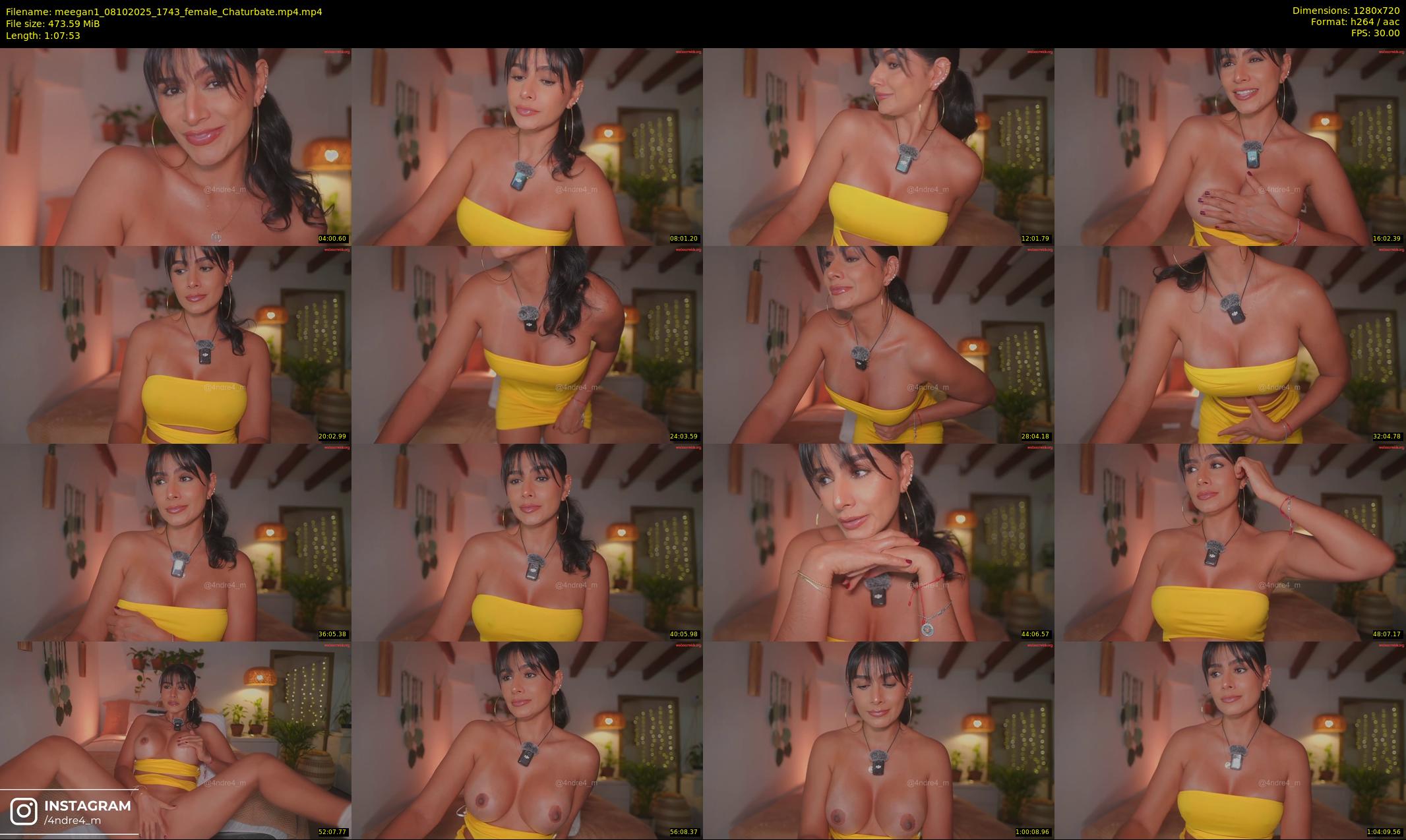 meegan1 — 68 minute Chaturbate female cam show recording, 720p, Oct 8, 2025