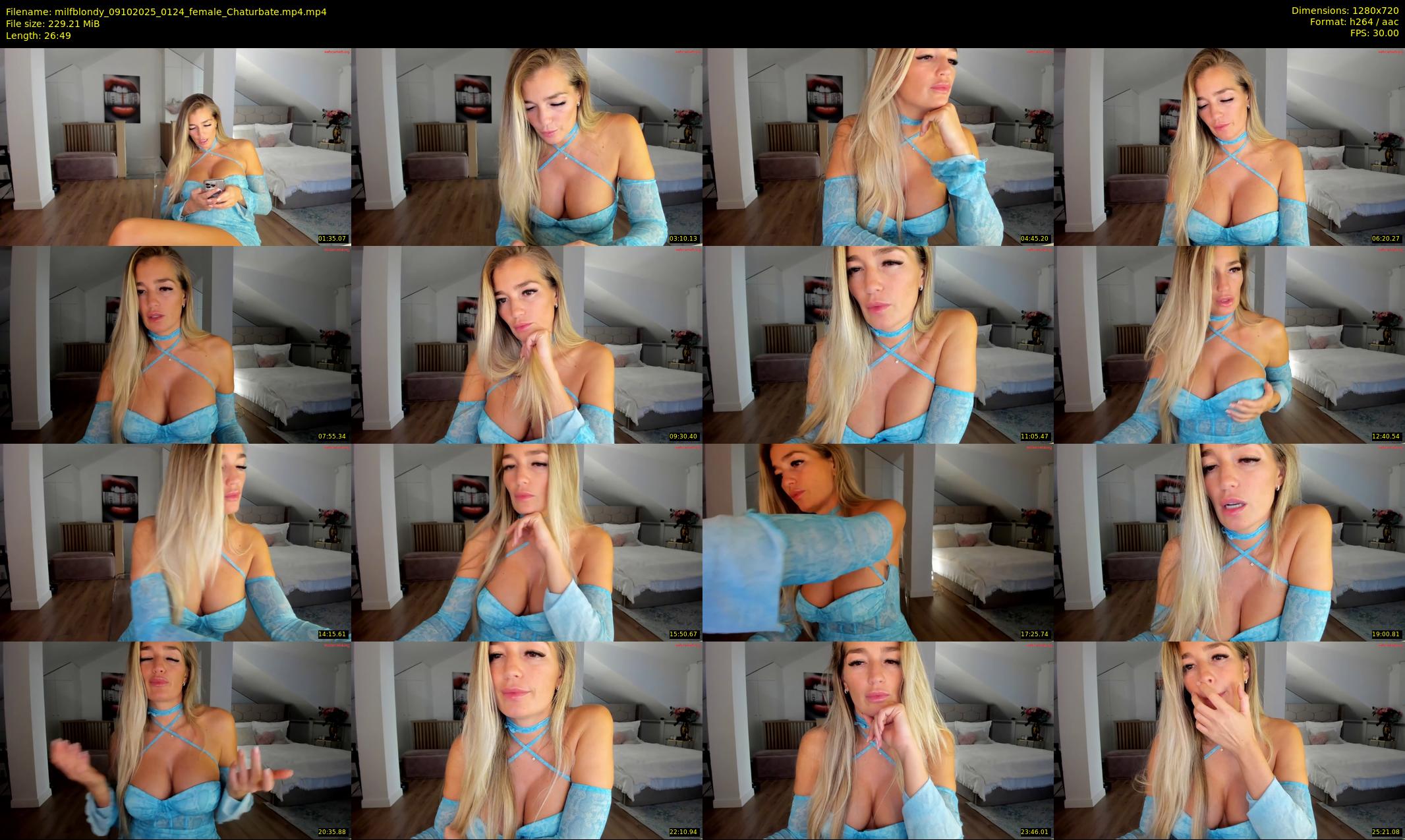 milfblondy — 27 minute Chaturbate female cam show recording, 720p, Oct 9, 2025
