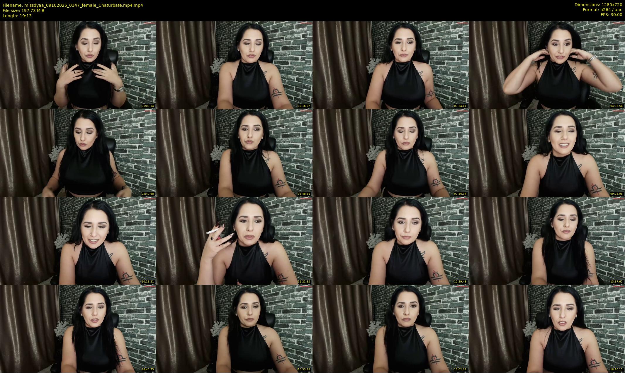 missdyaa — 20 minute Chaturbate female cam show recording, 720p, Oct 9, 2025