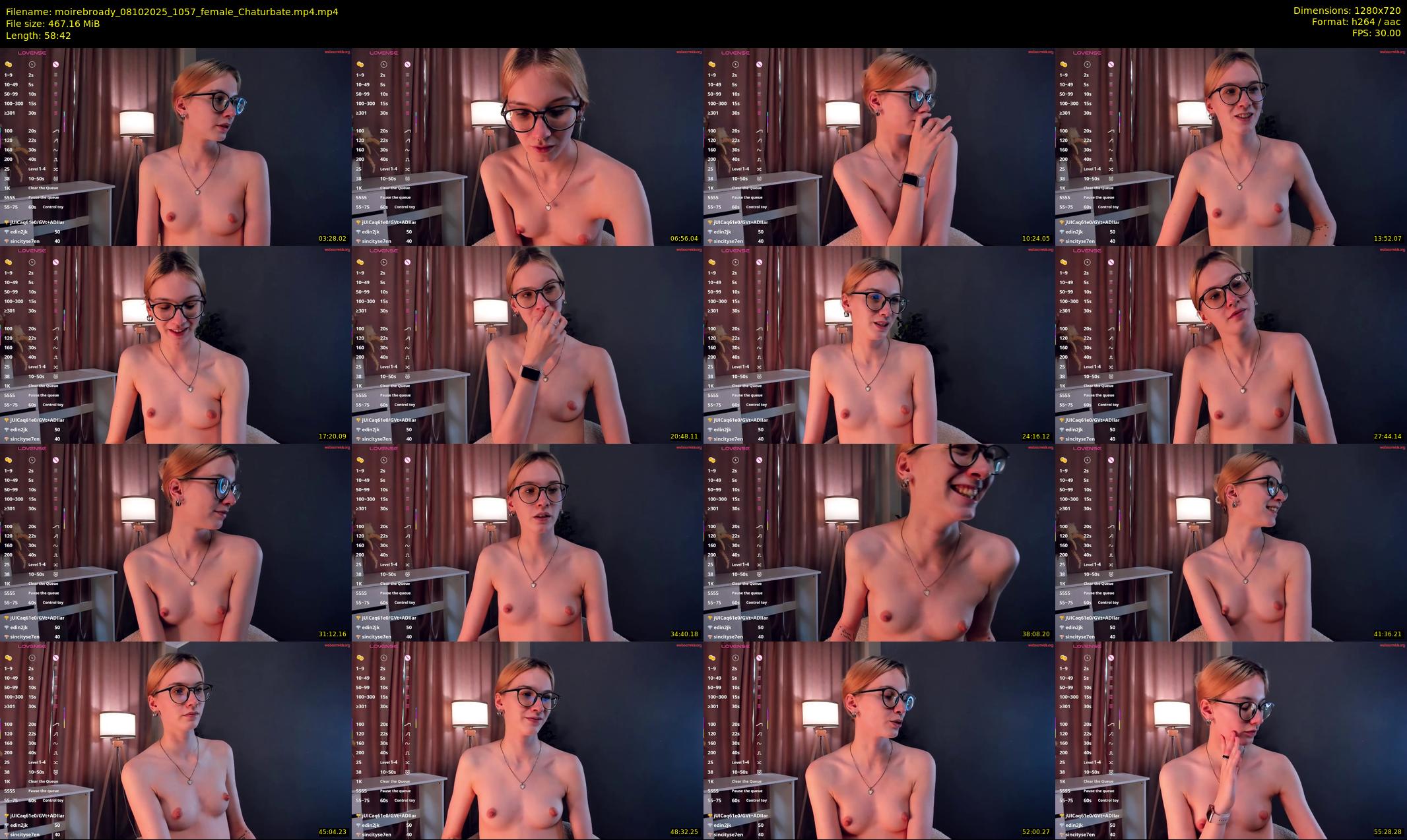moirebroady — 59 minute Chaturbate female cam show recording, 720p, Oct 8, 2025
